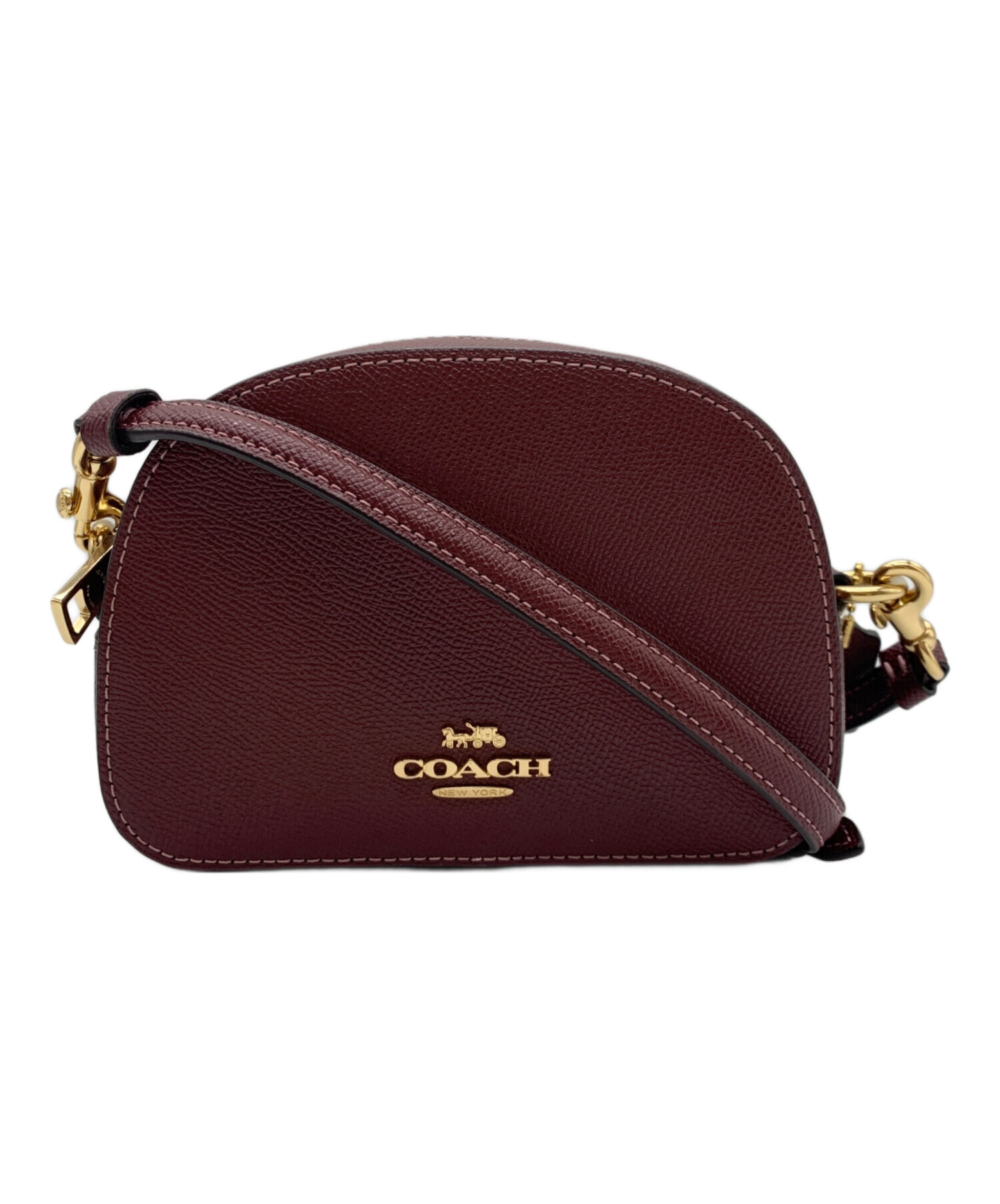 中古・古着通販】COACH (コーチ) COACH ショルダーバッグ ワインレッド 