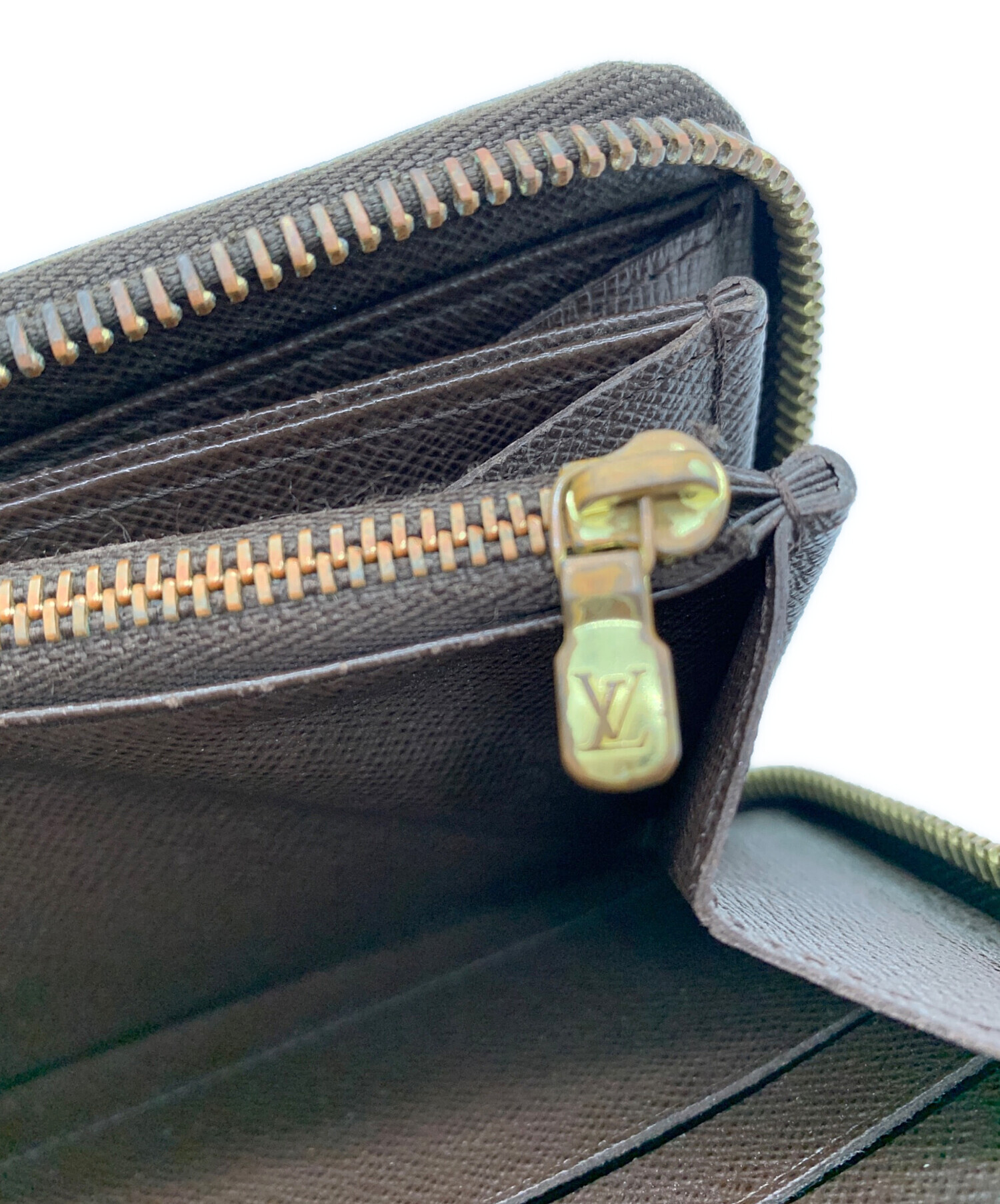 美品☆LOUIS VUITTON ルイヴィトン　ダミエ　レザーファスナー送料無料 中古・古着通販】LOUIS VUITTON (ルイ ヴィトン) LOUIS VUITTON ダミエ