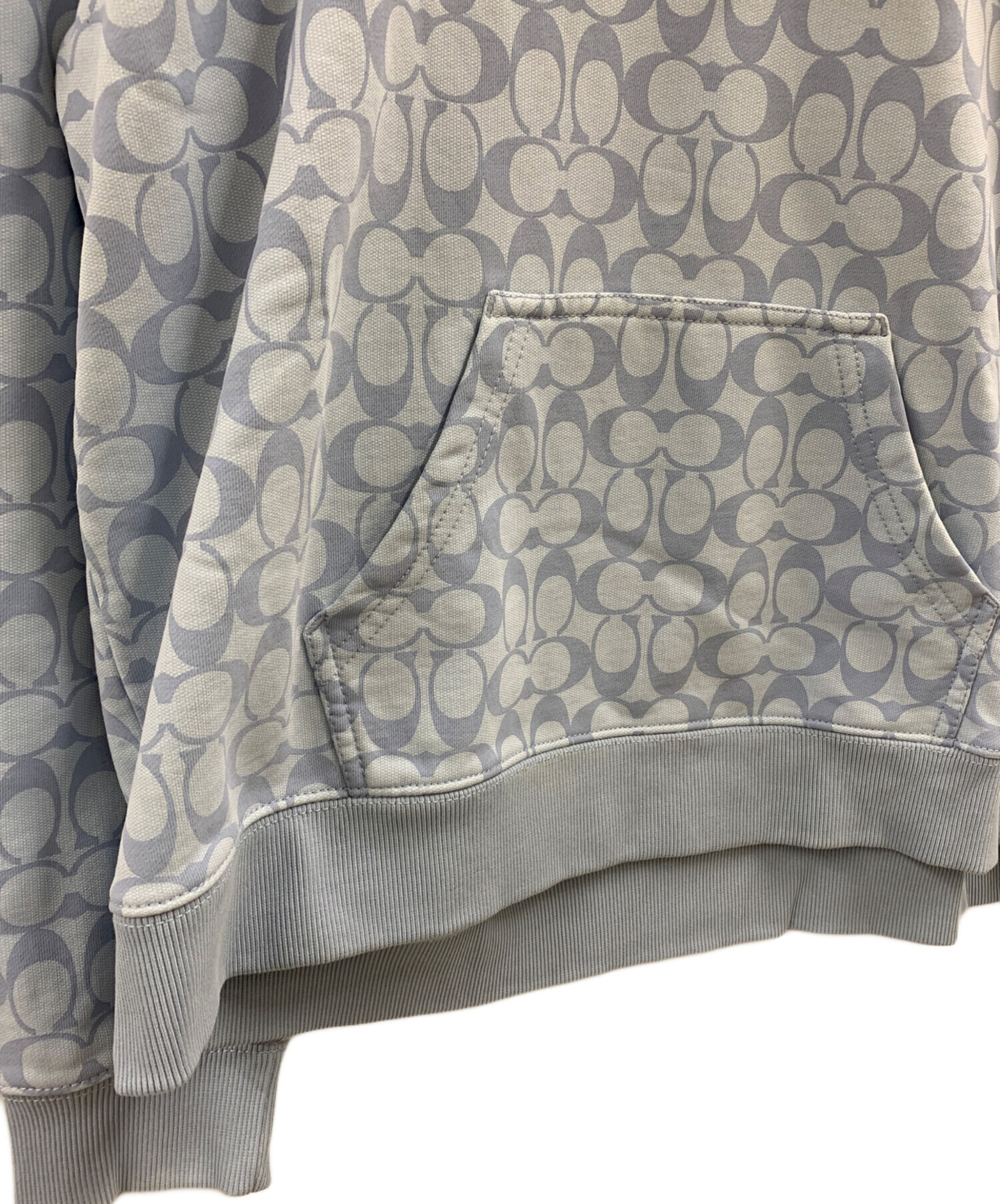 中古・古着通販】COACH (コーチ) COACH パーカー スカイブルー サイズ