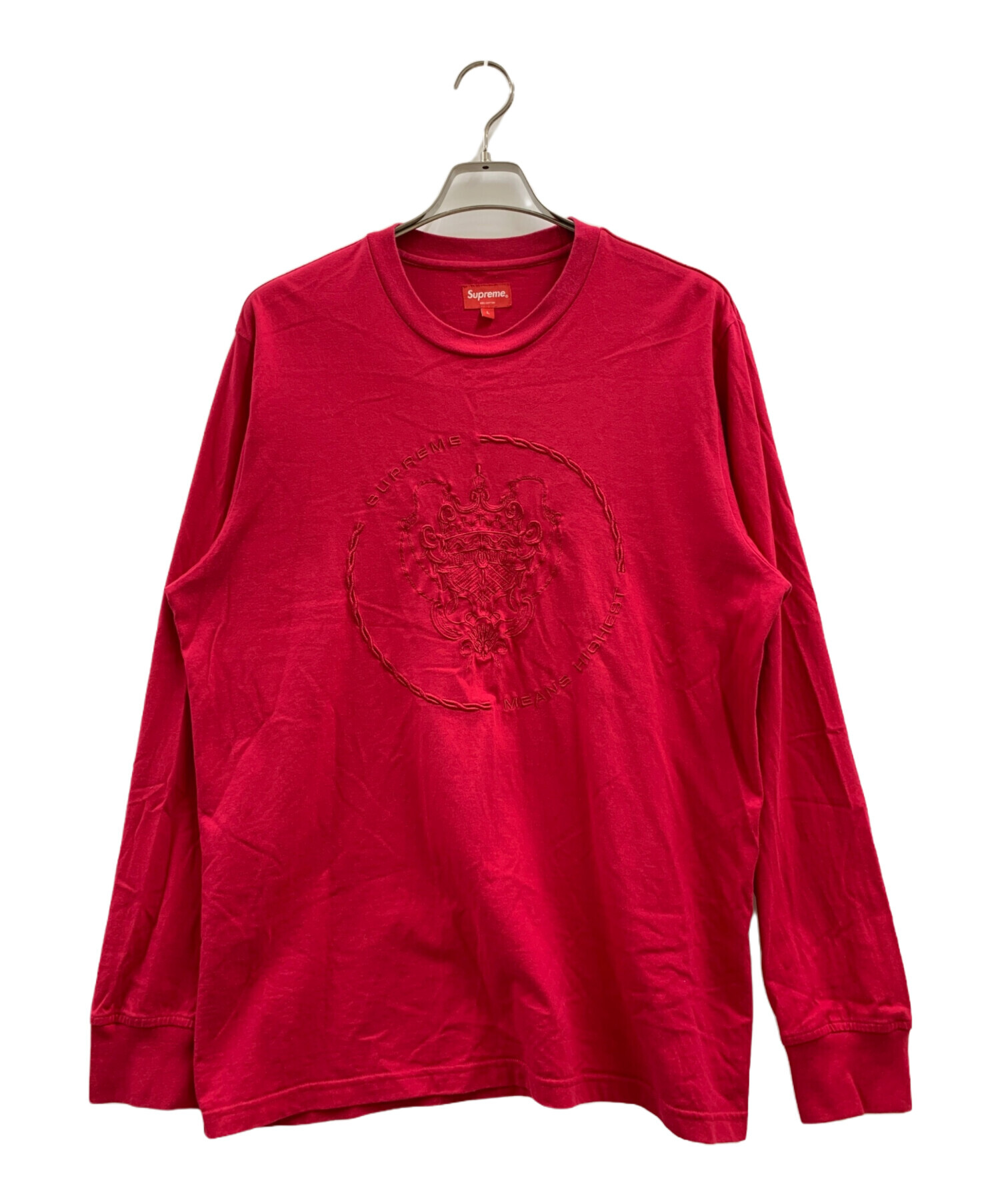 中古・古着通販】SUPREME (シュプリーム) Supreme 長袖Tシャツ レッド 