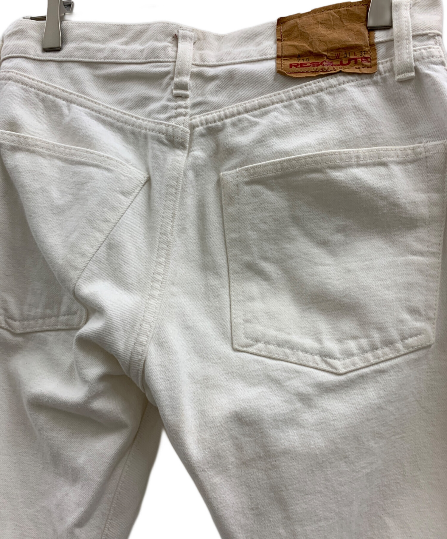 中古・古着通販】RESOLUTE (リゾルト) RESOLUTE デニムパンツ ホワイト 