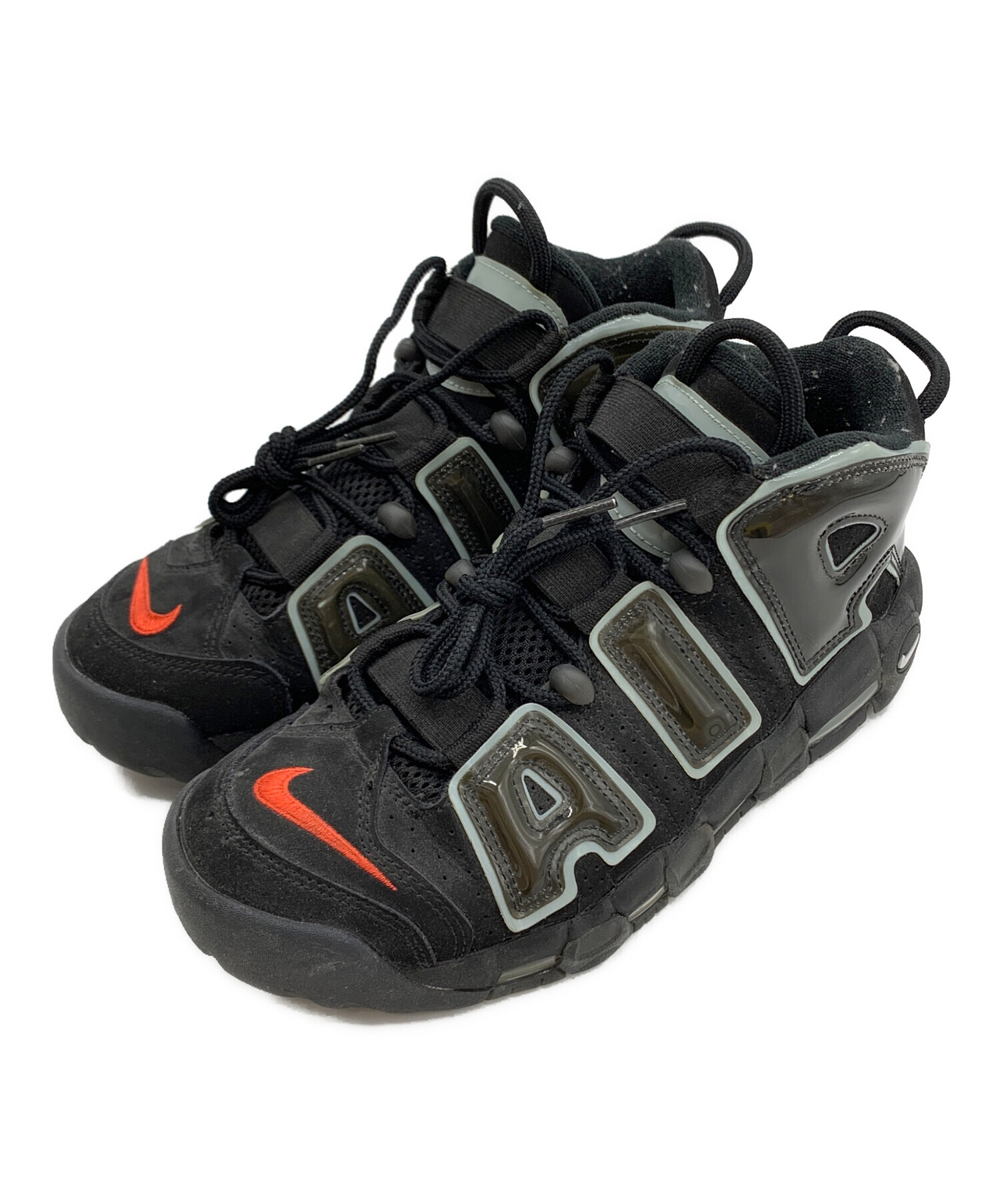 中古・古着通販】NIKE (ナイキ) AIR MORE UPTEMPO 96 ブラック×レッド 