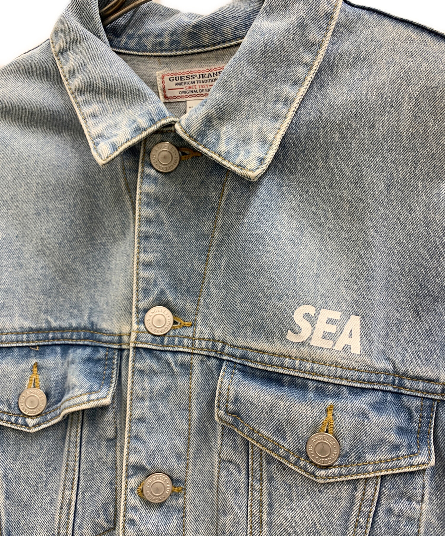 最終価格　GUESS x WIND AND SEAコラボジャケット　ジージャン ゲス×ウィンダンシー」90年代ストリートをオマージュしたコラボ