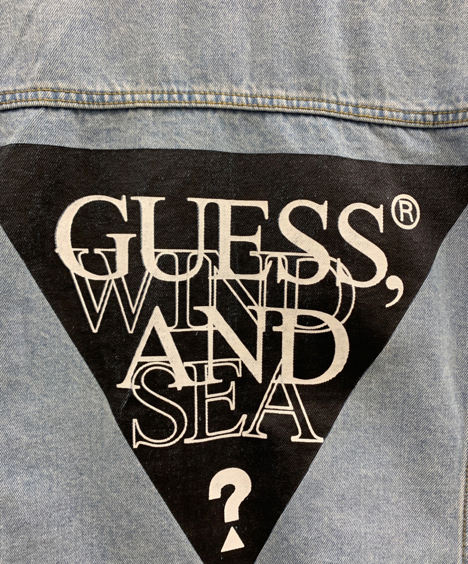 最終価格　GUESS x WIND AND SEAコラボジャケット　ジージャン ゲス×ウィンダンシー」90年代ストリートをオマージュしたコラボ