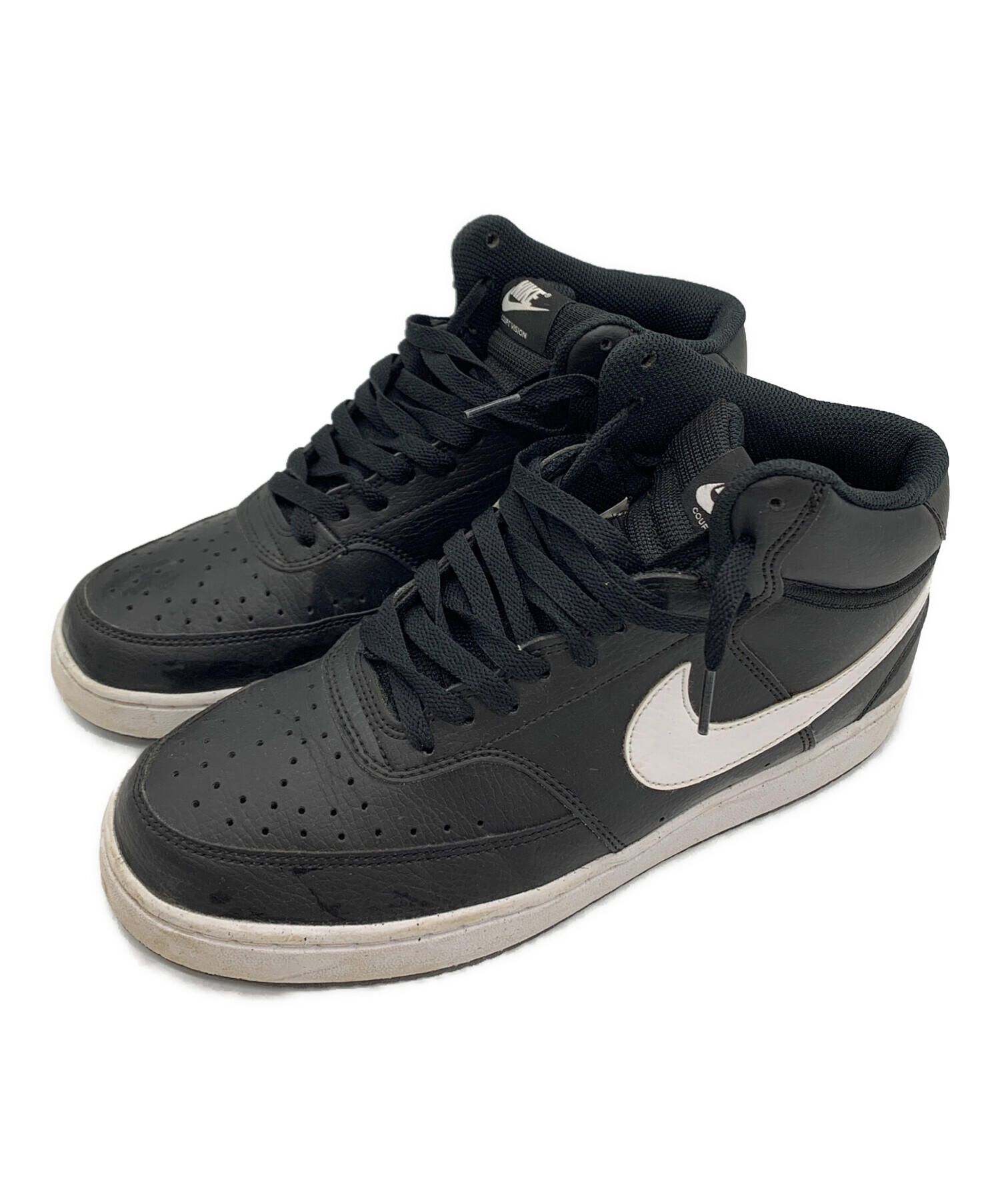 中古・古着通販】NIKE (ナイキ) NIKE COURT VISION MID NN ブラック 
