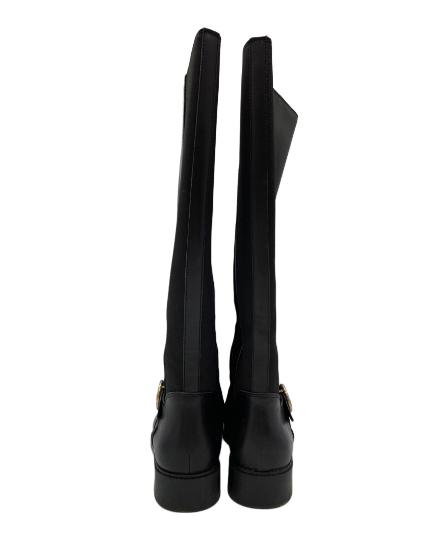 中古・古着通販】COACH (コーチ) COACH ロングブーツ ブラック サイズ