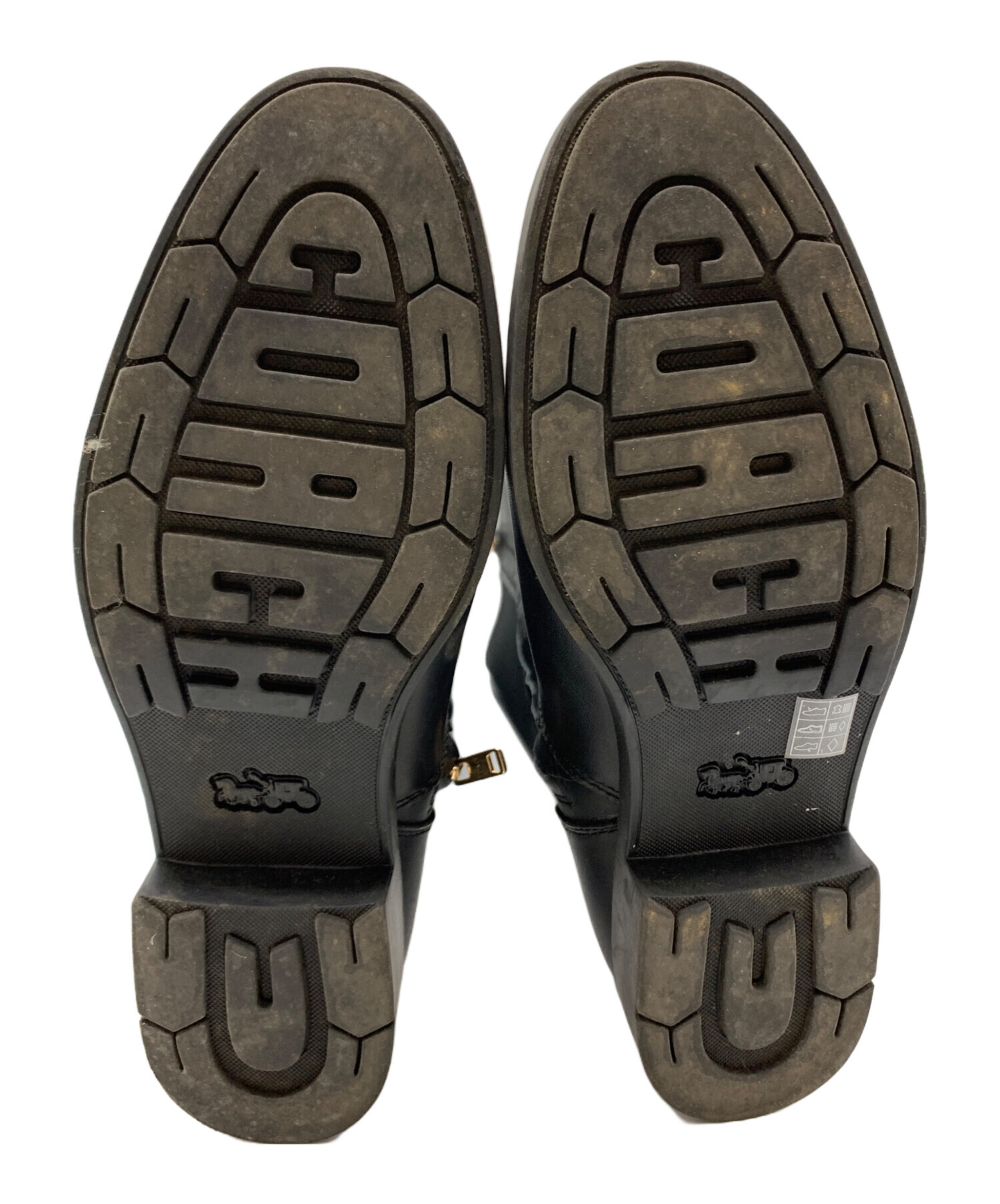 中古・古着通販】COACH (コーチ) COACH ロングブーツ ブラック サイズ