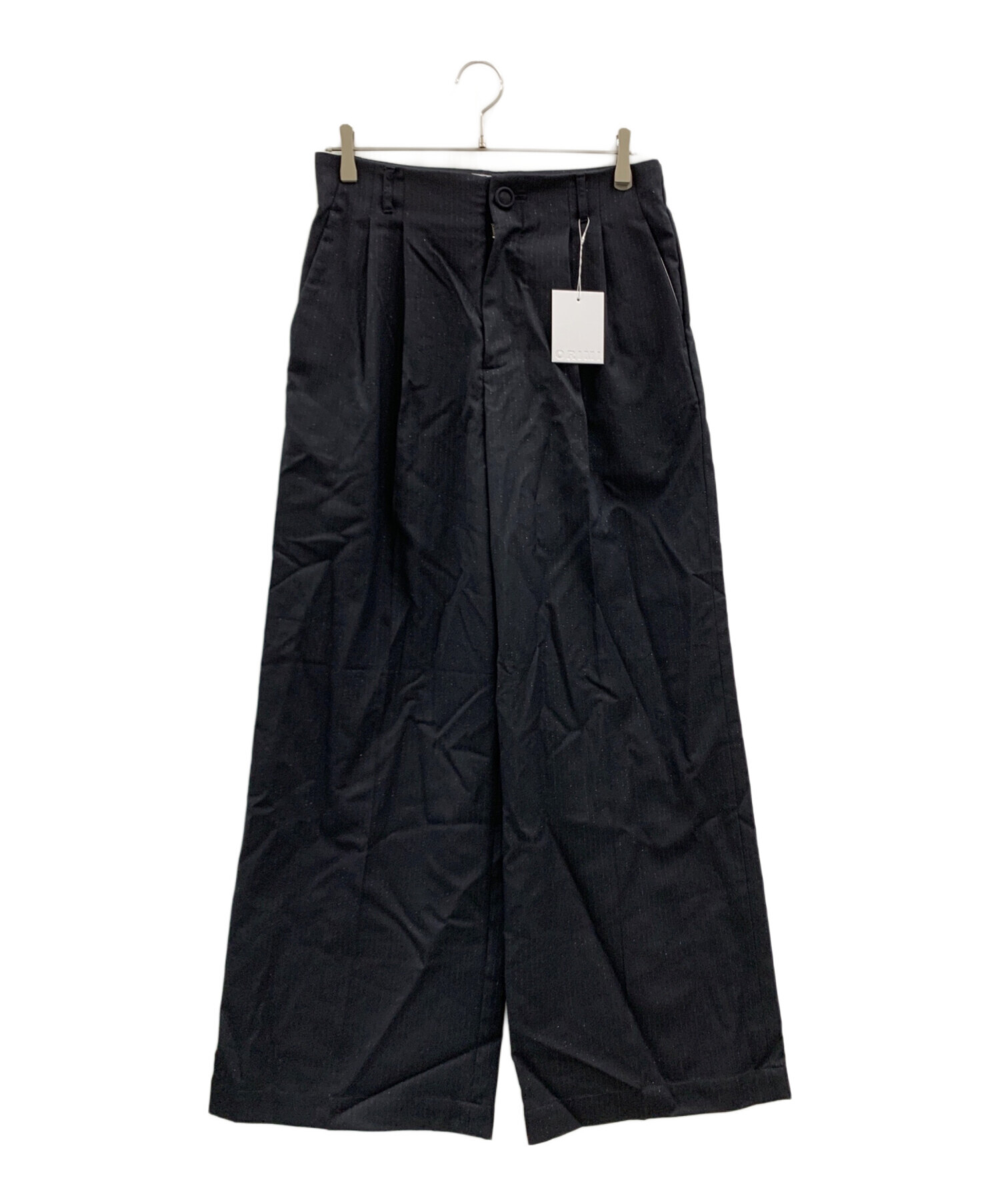 中古・古着通販】ORIMI (オリミ) ORIMI タックパンツ ネイビー サイズ