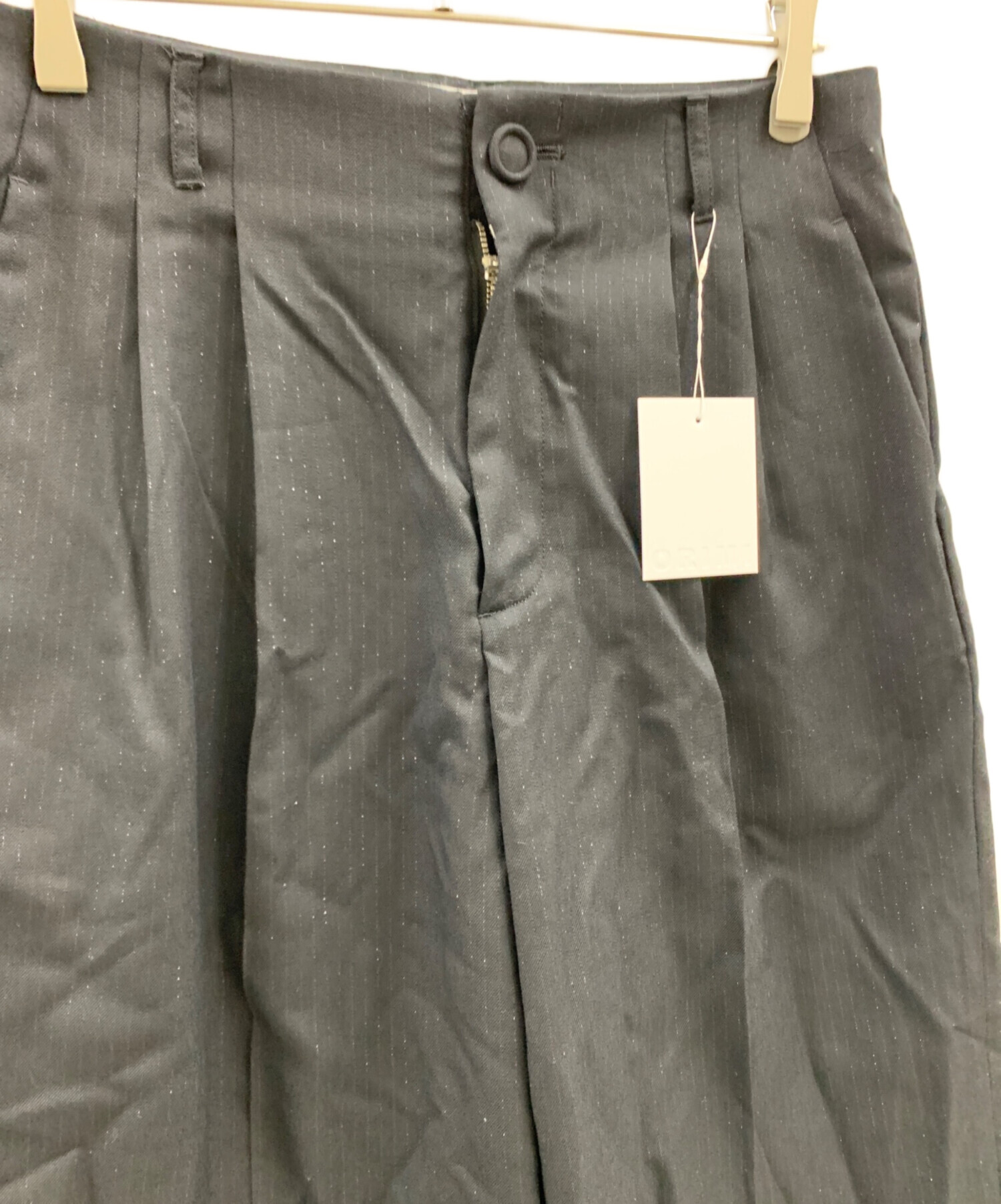 中古・古着通販】ORIMI (オリミ) ORIMI タックパンツ ネイビー サイズ
