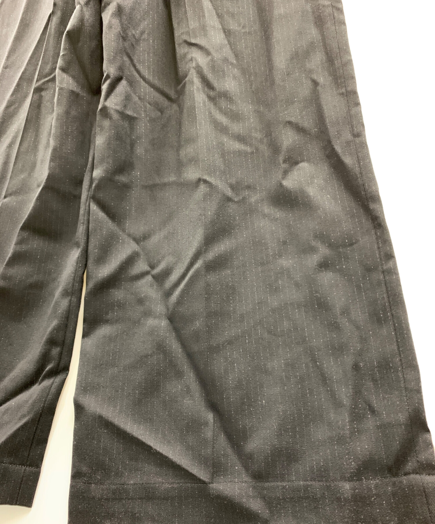 中古・古着通販】ORIMI (オリミ) ORIMI タックパンツ ネイビー サイズ
