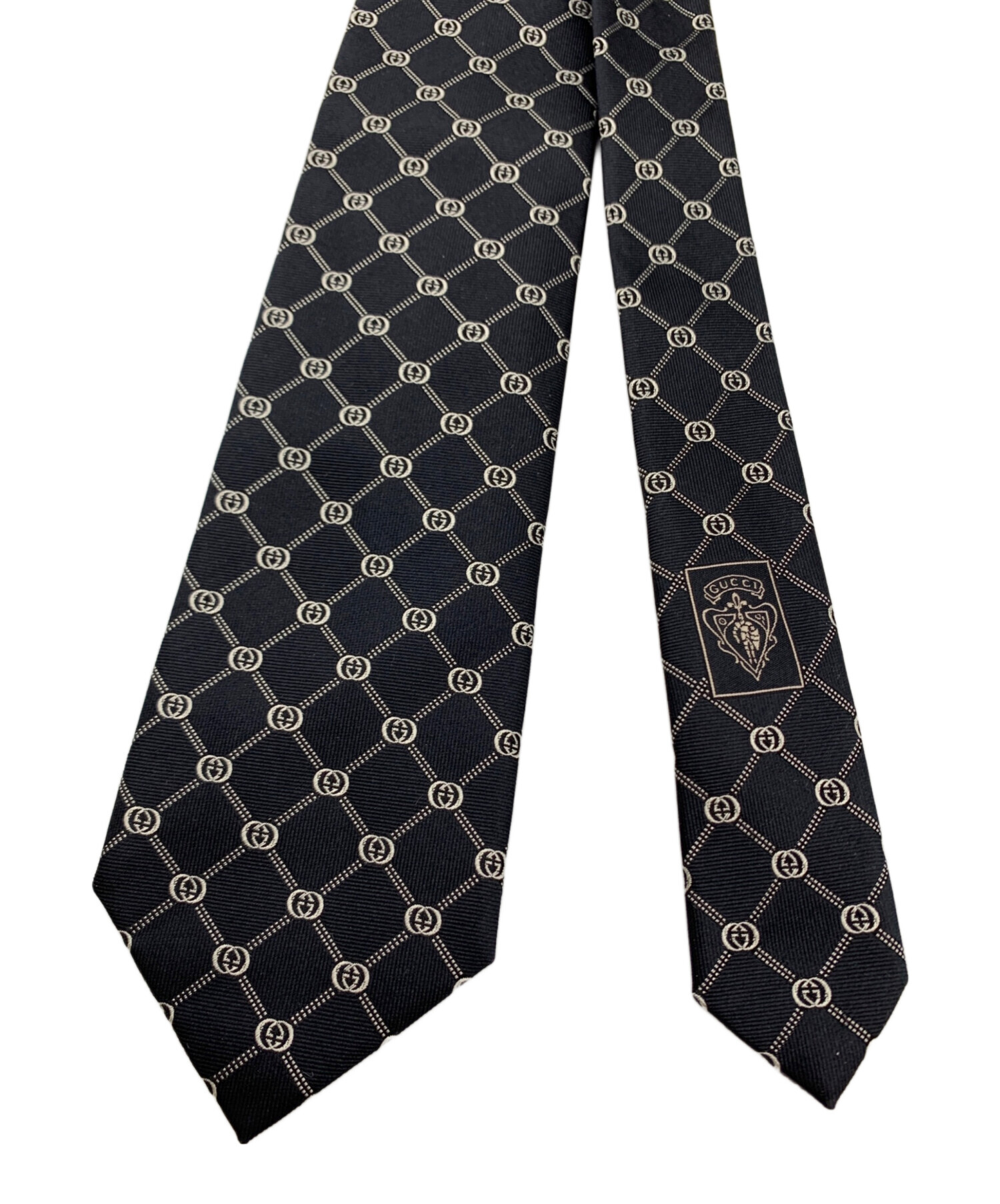 中古・古着通販】GUCCI (グッチ) GUCCI ネクタイ ブラック サイズ:8