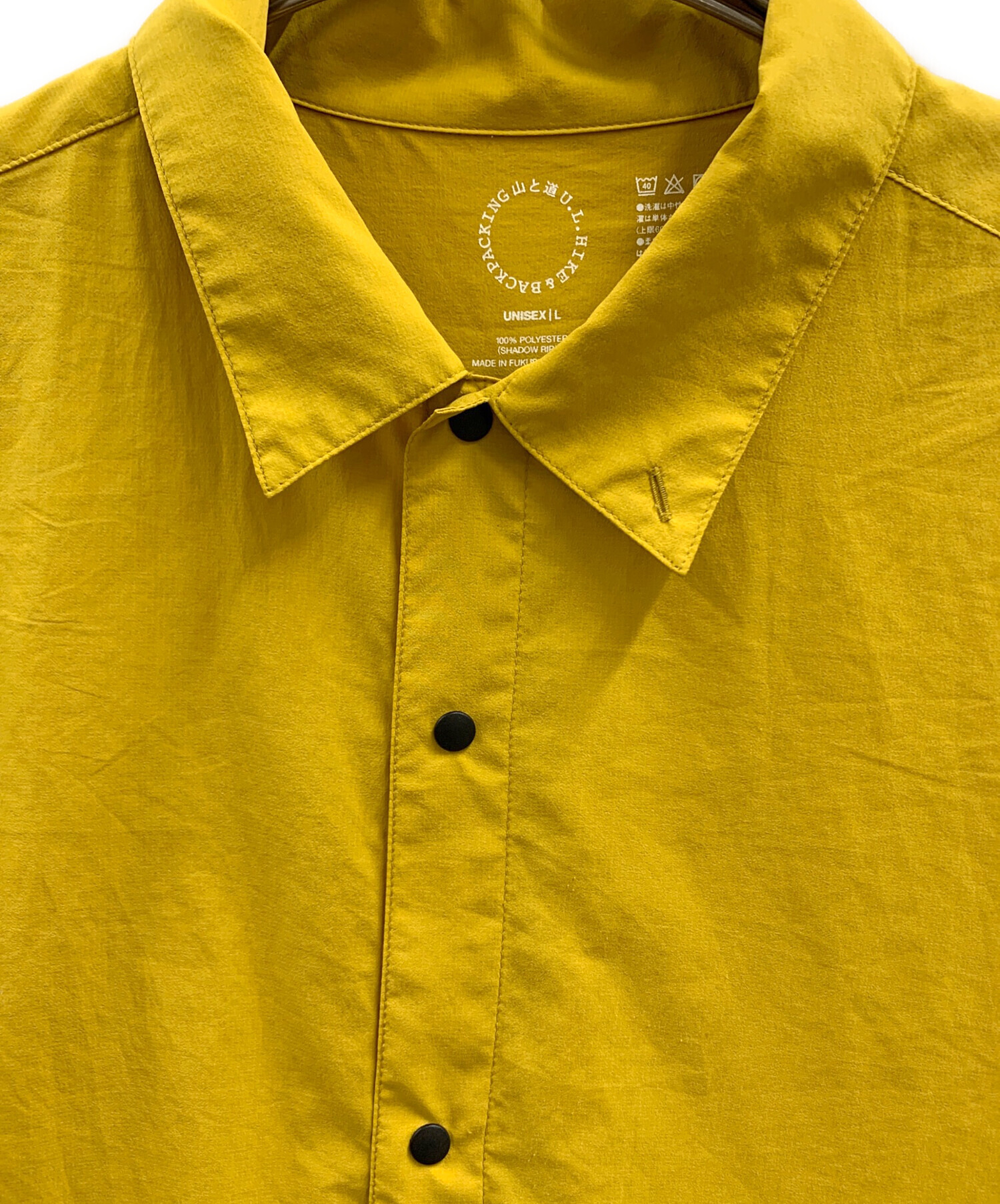 山と道 UL Shirt Mustard UNISEX/L