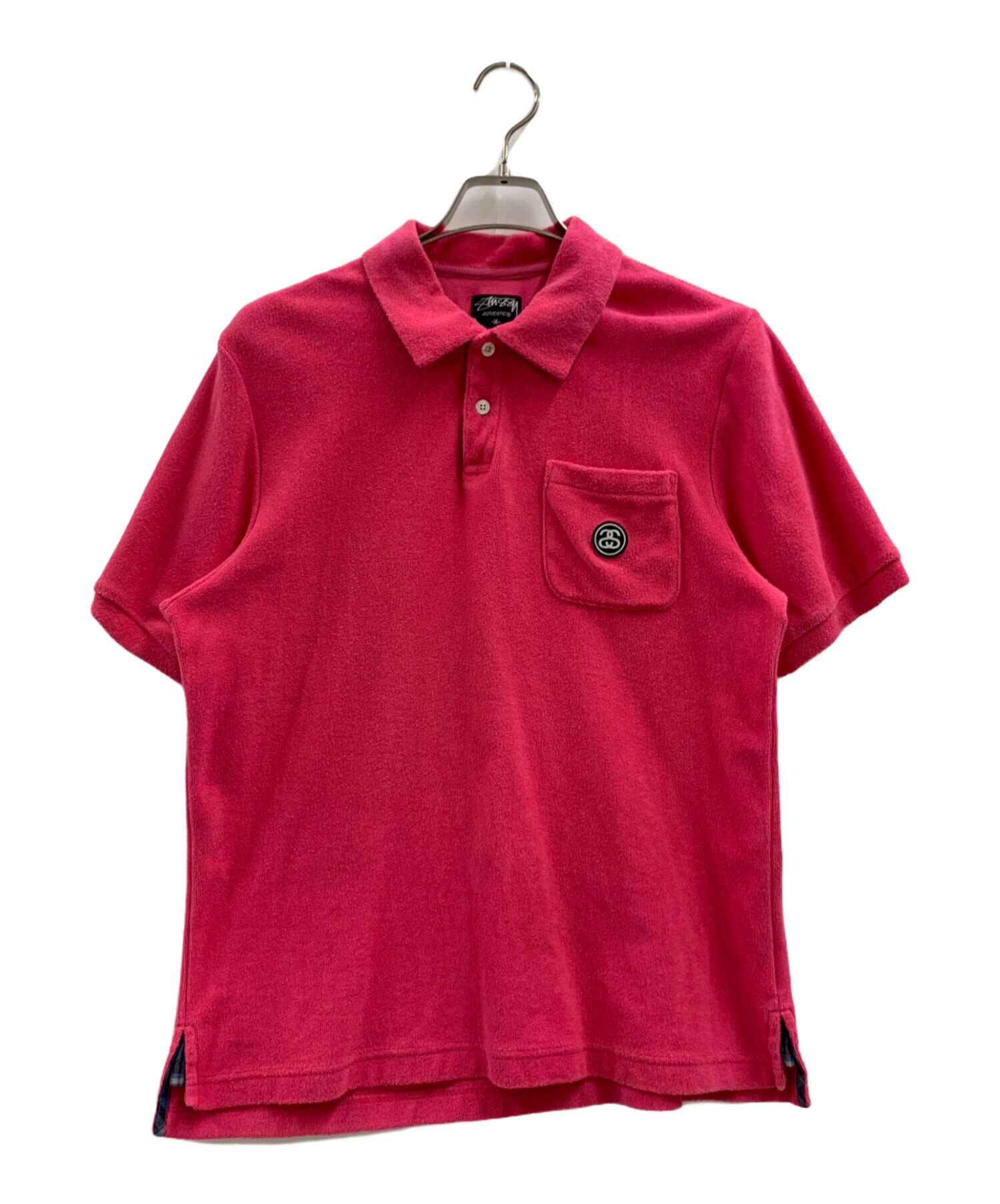 中古・古着通販】stussy (ステューシー) stussy ポロシャツ ピンク 