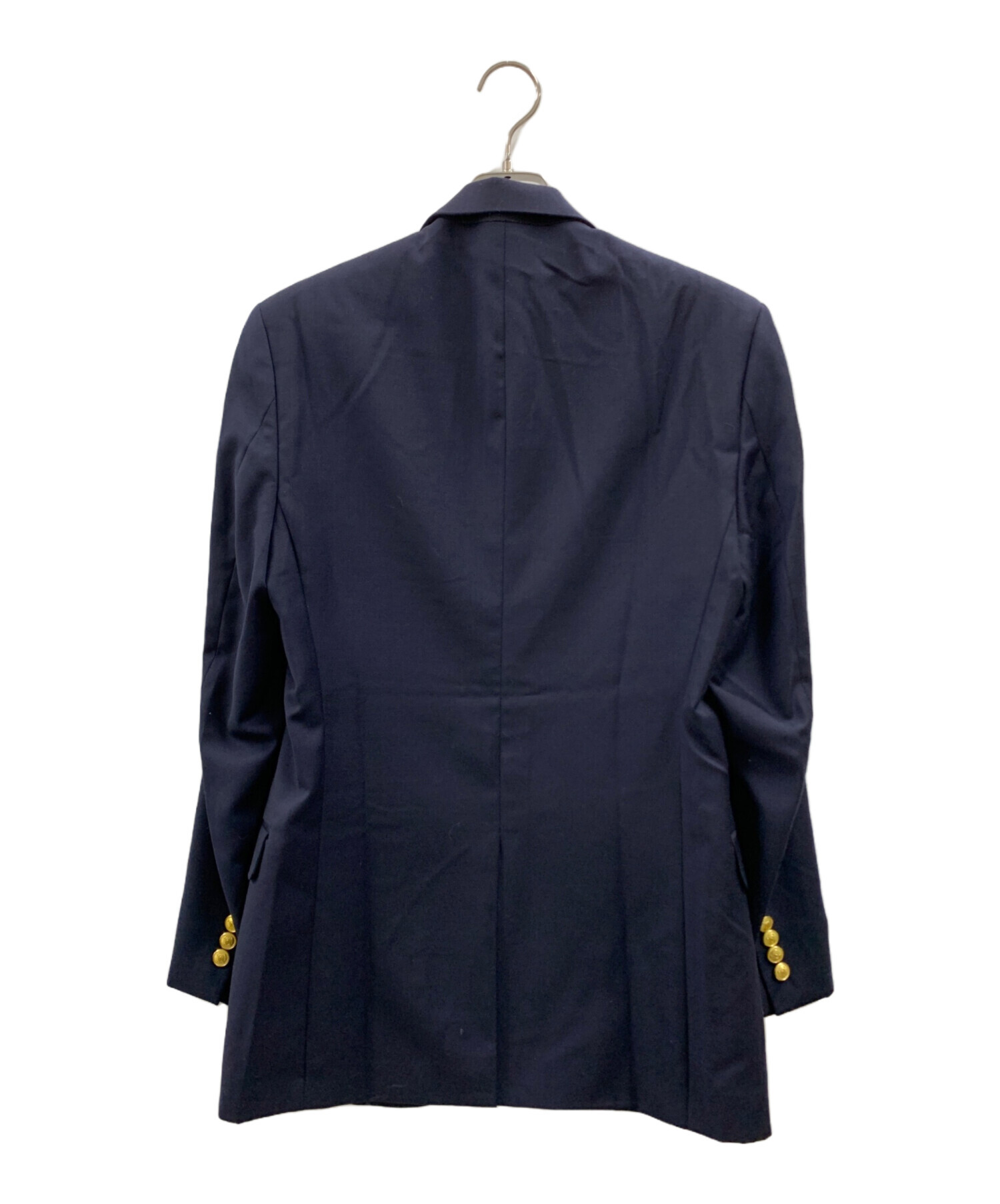 ラルフローレン コットン シングル テーラード ジャケット 36R ネイビー 中古・古着通販】RALPH LAUREN (ラルフローレン) RALPH LAUREN 2B