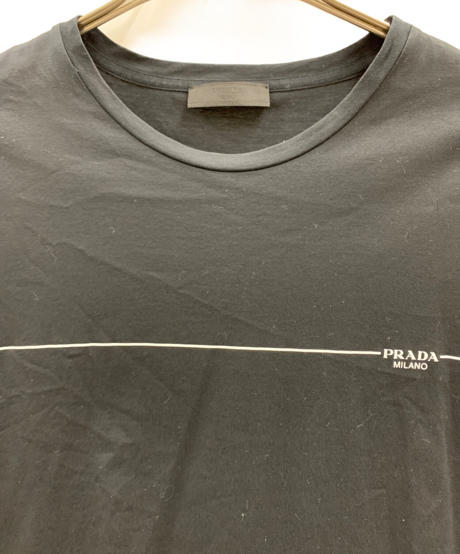 中古・古着通販】PRADA (プラダ) PRADA 半袖Tシャツ ブラック サイズ
