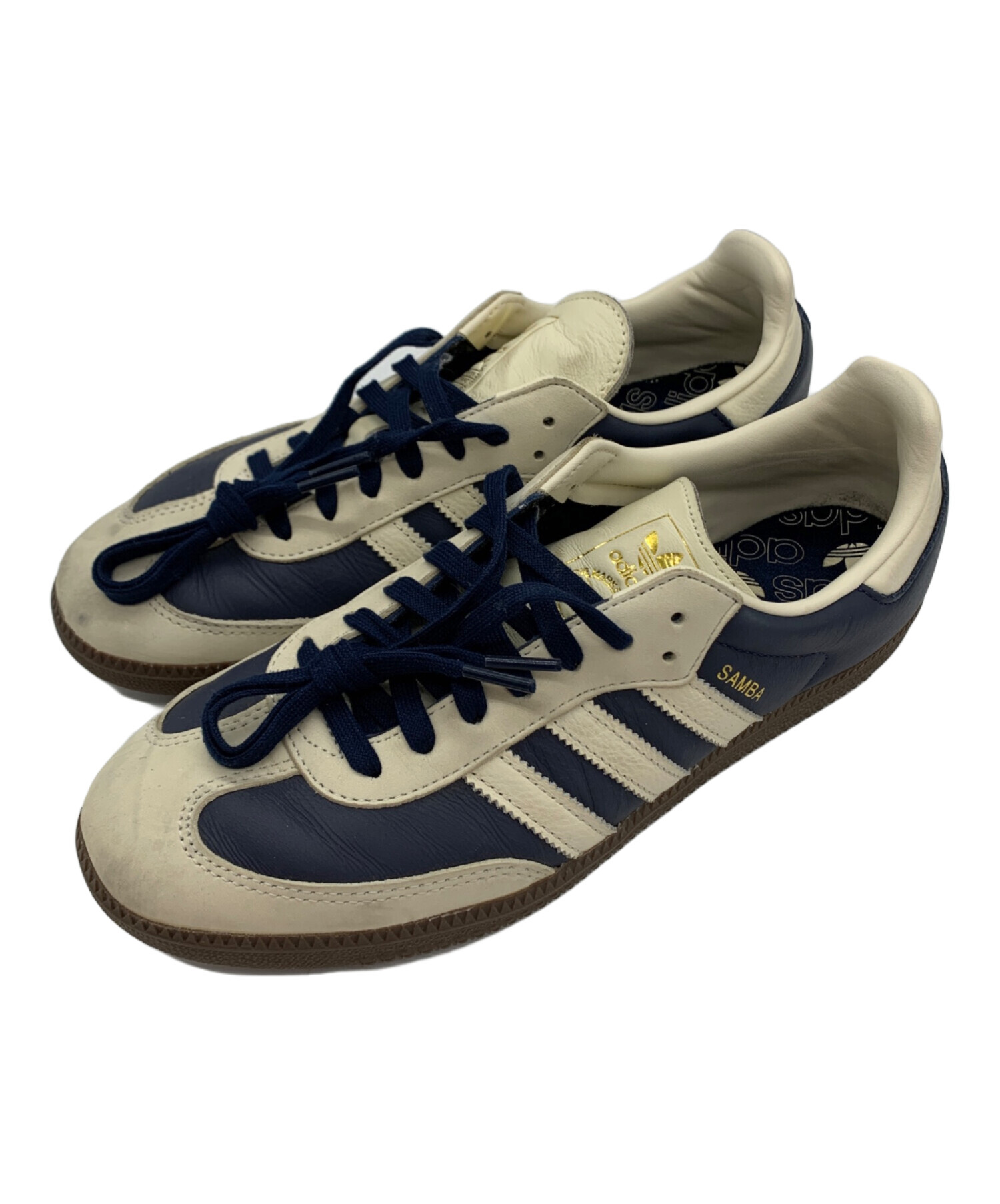 中古・古着通販】adidas (アディダス) Samba OG ベージュ×ネイビー 