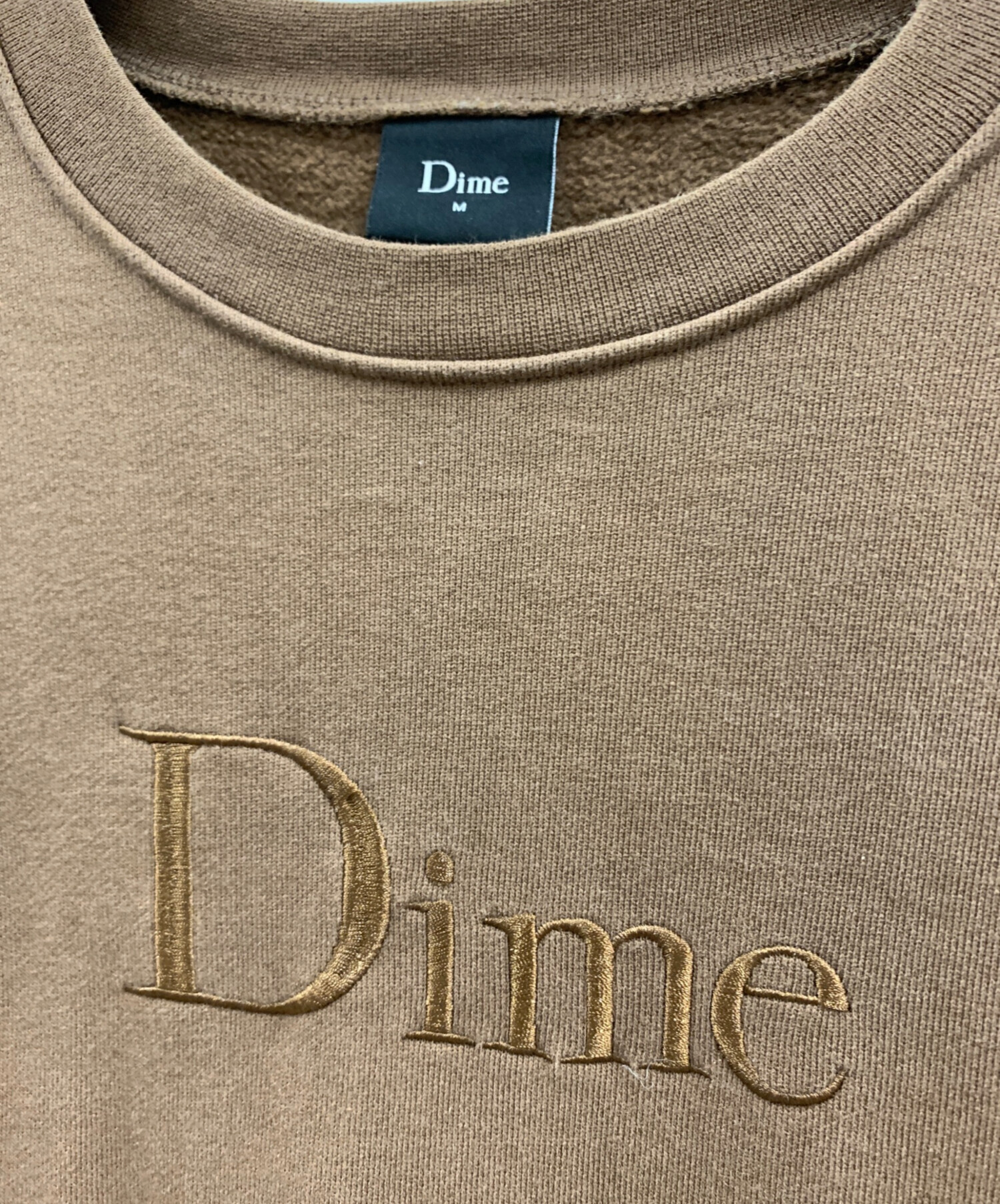 【正規品】Dime ブラウン Lサイズ スウェット 中古・古着通販】Dime (ダイム) Dime 裏起毛スウェット ブラウン