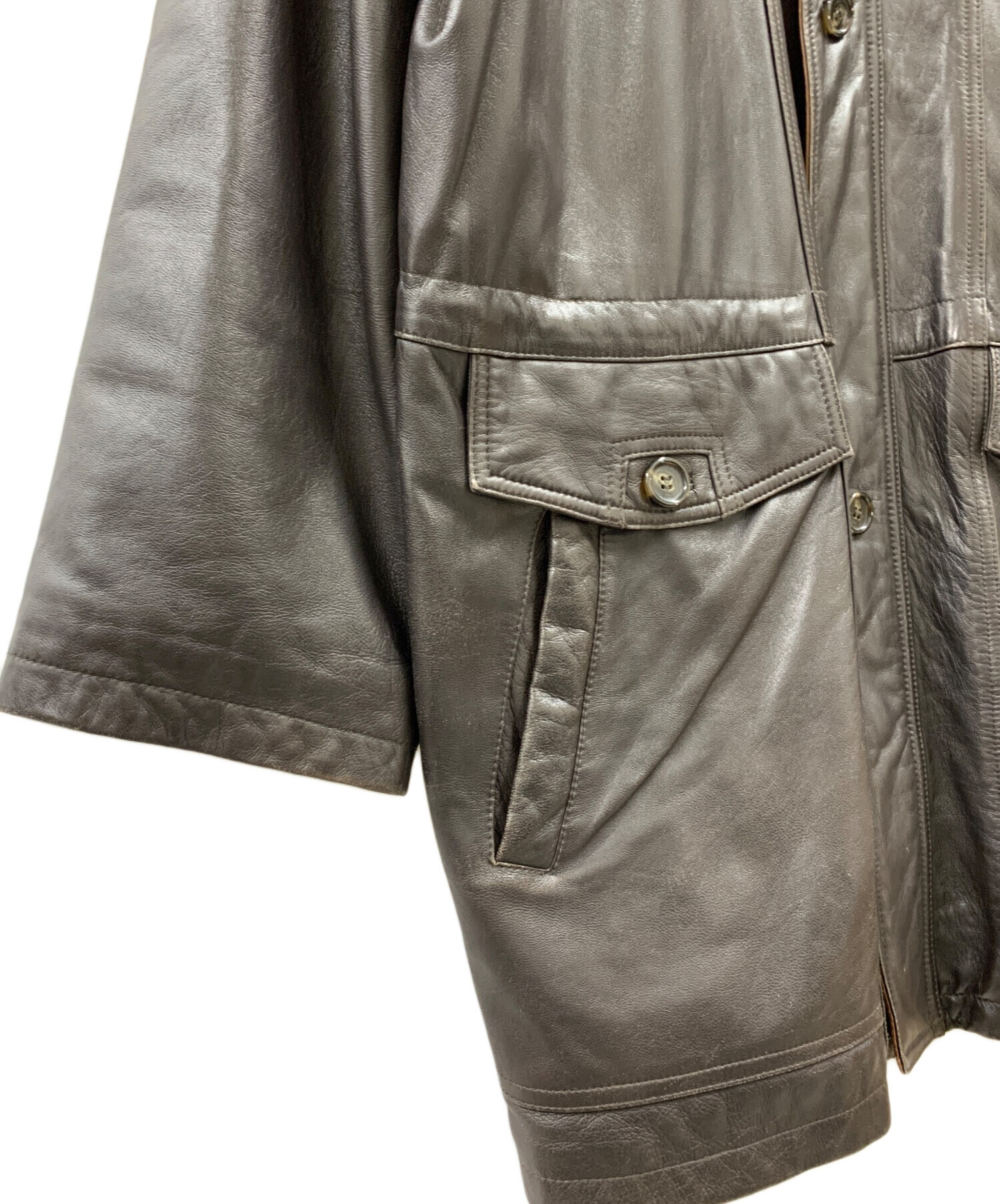 WIND URMOR ウインドアーマー　レザーコート　サイズ4L 中古・古着通販】Wind Armor (ウィンドアーマー) Wind Armor レザー