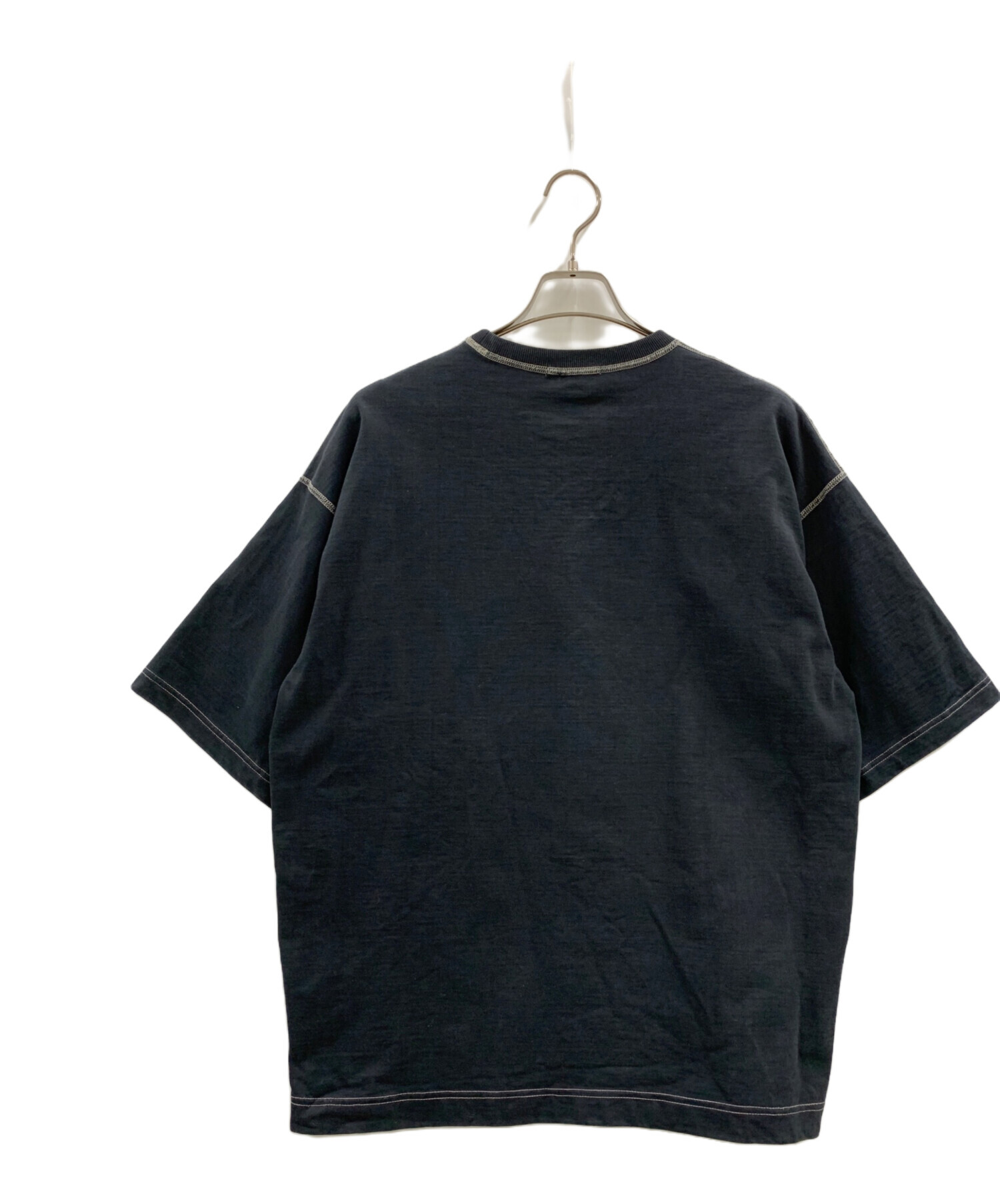 AURALEEクルーネックリブニット黒 サイズ4 オーラリー コットンニットT