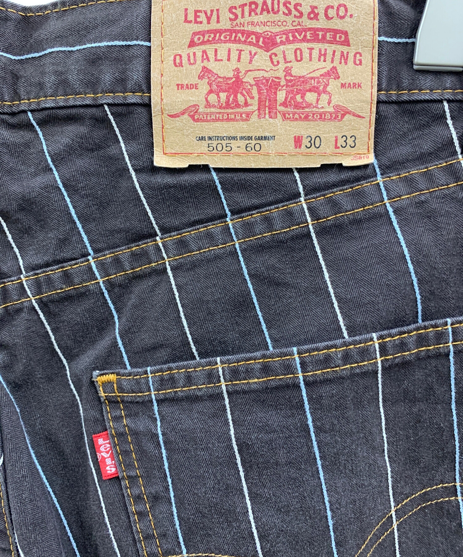 s*m様 【新品 未使用】Levi's ストライプ ワークパンツ リーバイス ヒ 中古・古着通販】LEVI'S (リーバイス) LEVI'S ストライプパンツ