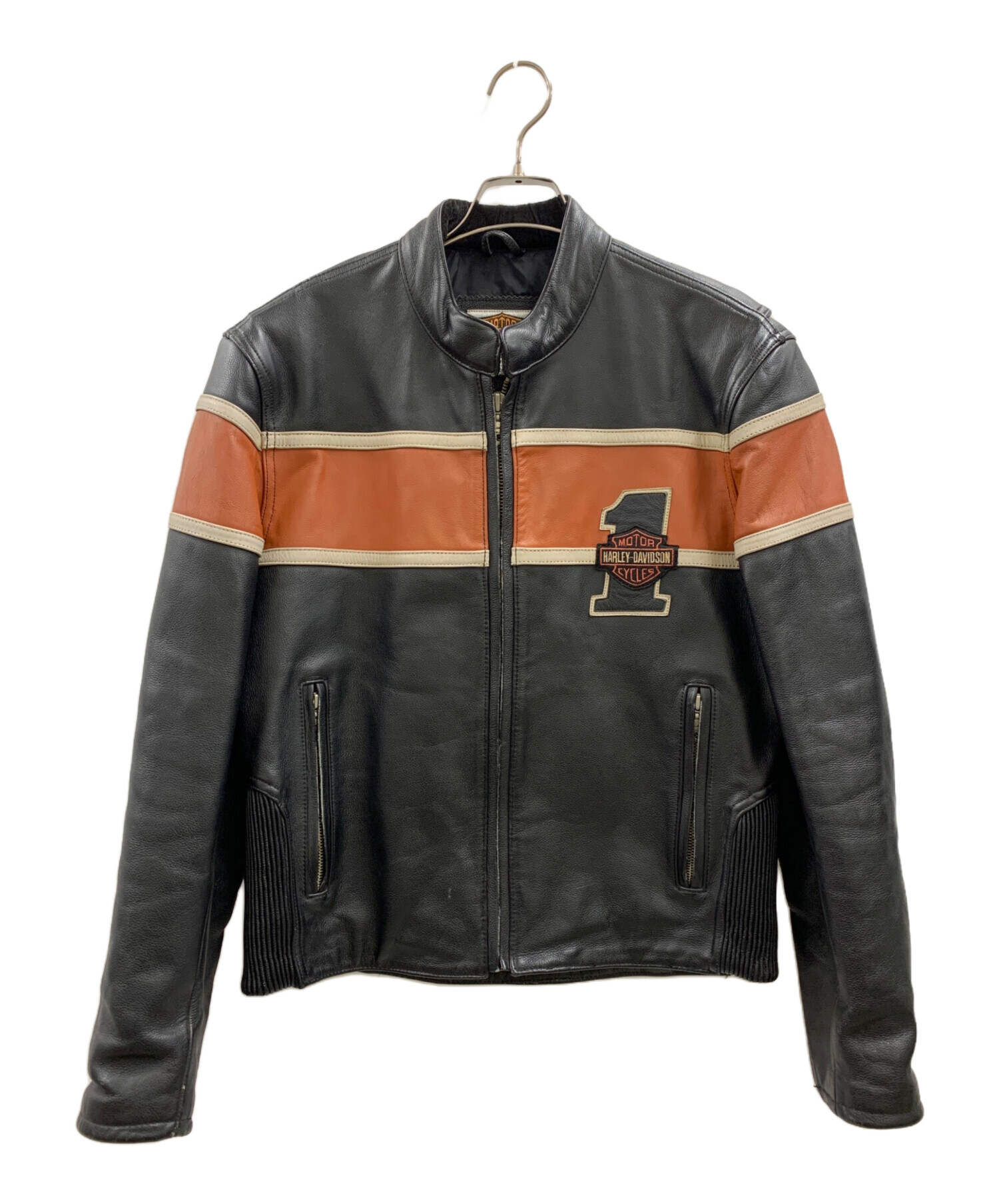 ハーレーダビッドソン シングルライダース ジャケット FXRGレザーブルゾン付き 中古・古着通販】HARLEY-DAVIDSON (ハーレーダビッドソン) HARLEY