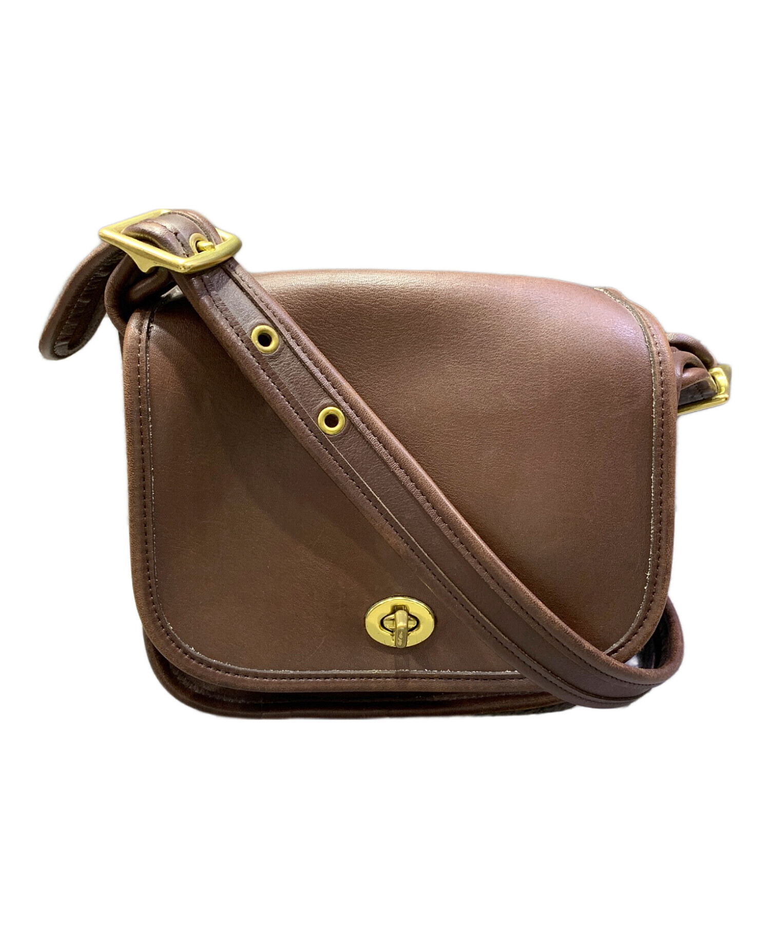 中古・古着通販】COACH (コーチ) ショルダーバッグ ブラウン｜ブランド