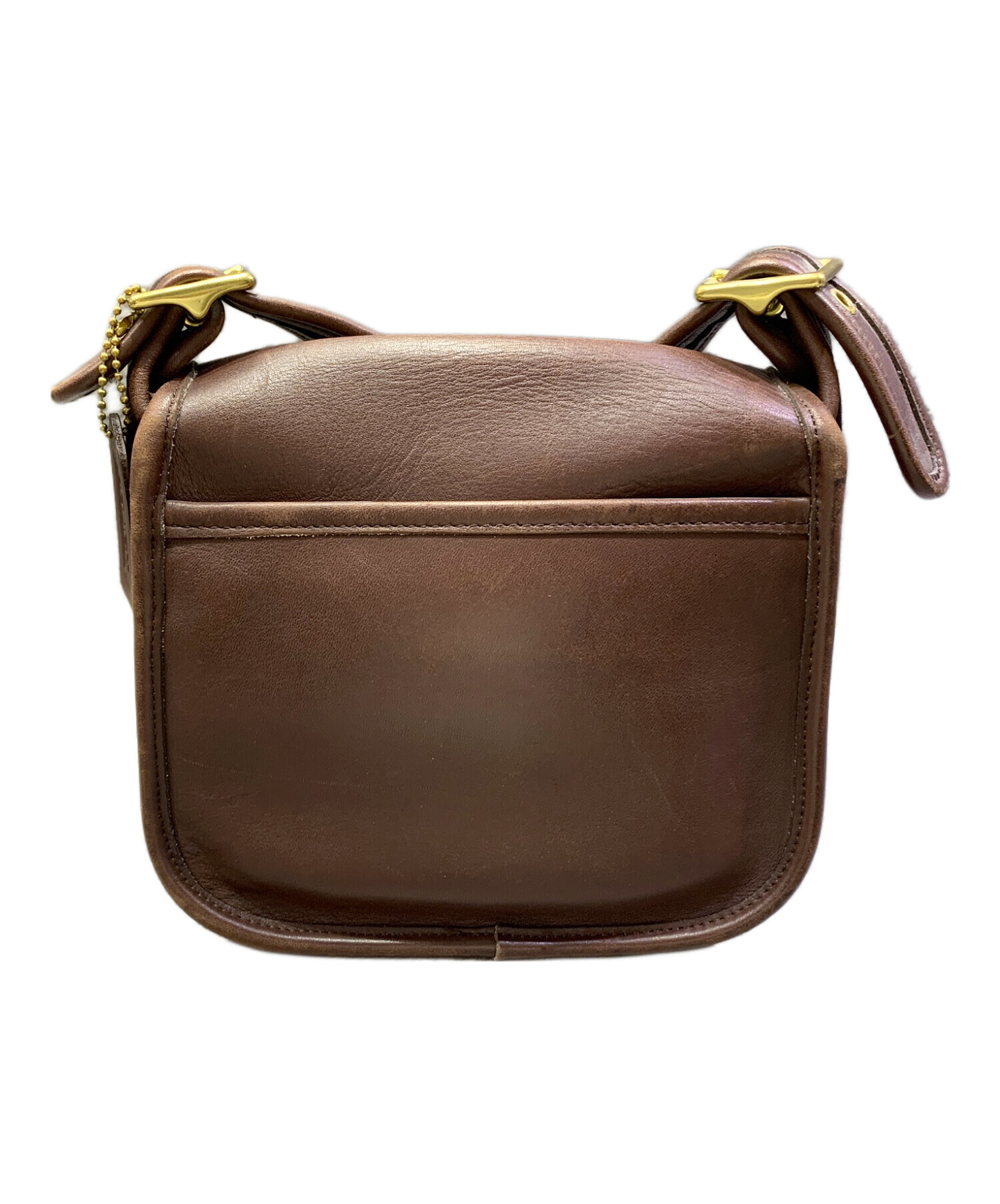【ほぼ未使用美品】COACH レザー ショルダーバッグ ブラウン 中古・古着通販】COACH (コーチ) ショルダーバッグ ブラウン｜ブランド