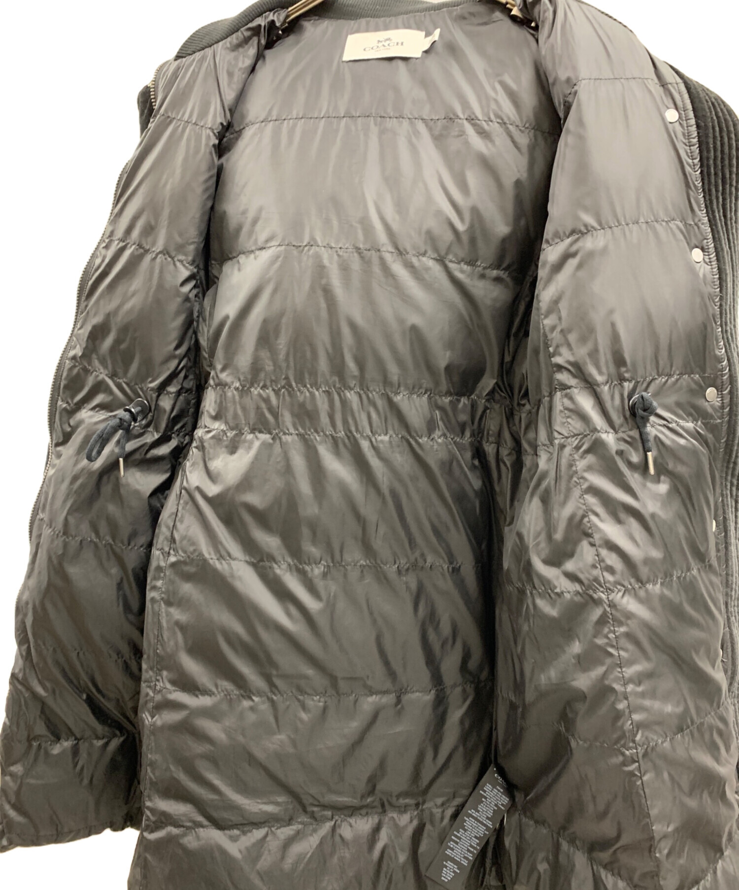 COACH ダウンコート 中古・古着通販】COACH (コーチ) COACH ダウンコート ブラック