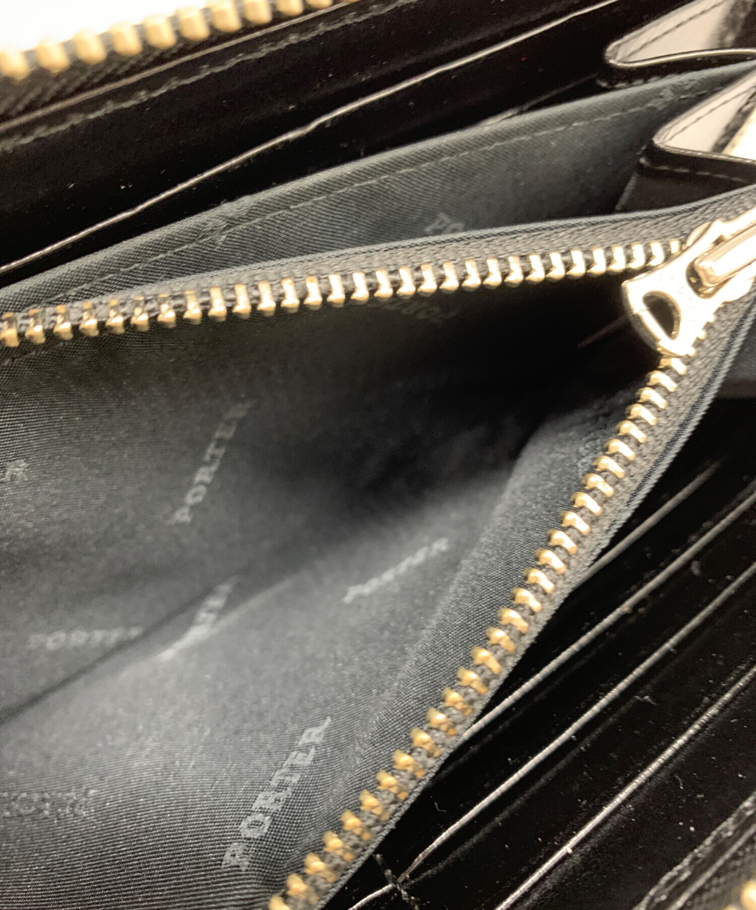 【未使用】ポーター ケース 総柄 ラウンドジップ PORTER ポーター コンパート コイン ＆ カードケース 538-16172 小銭