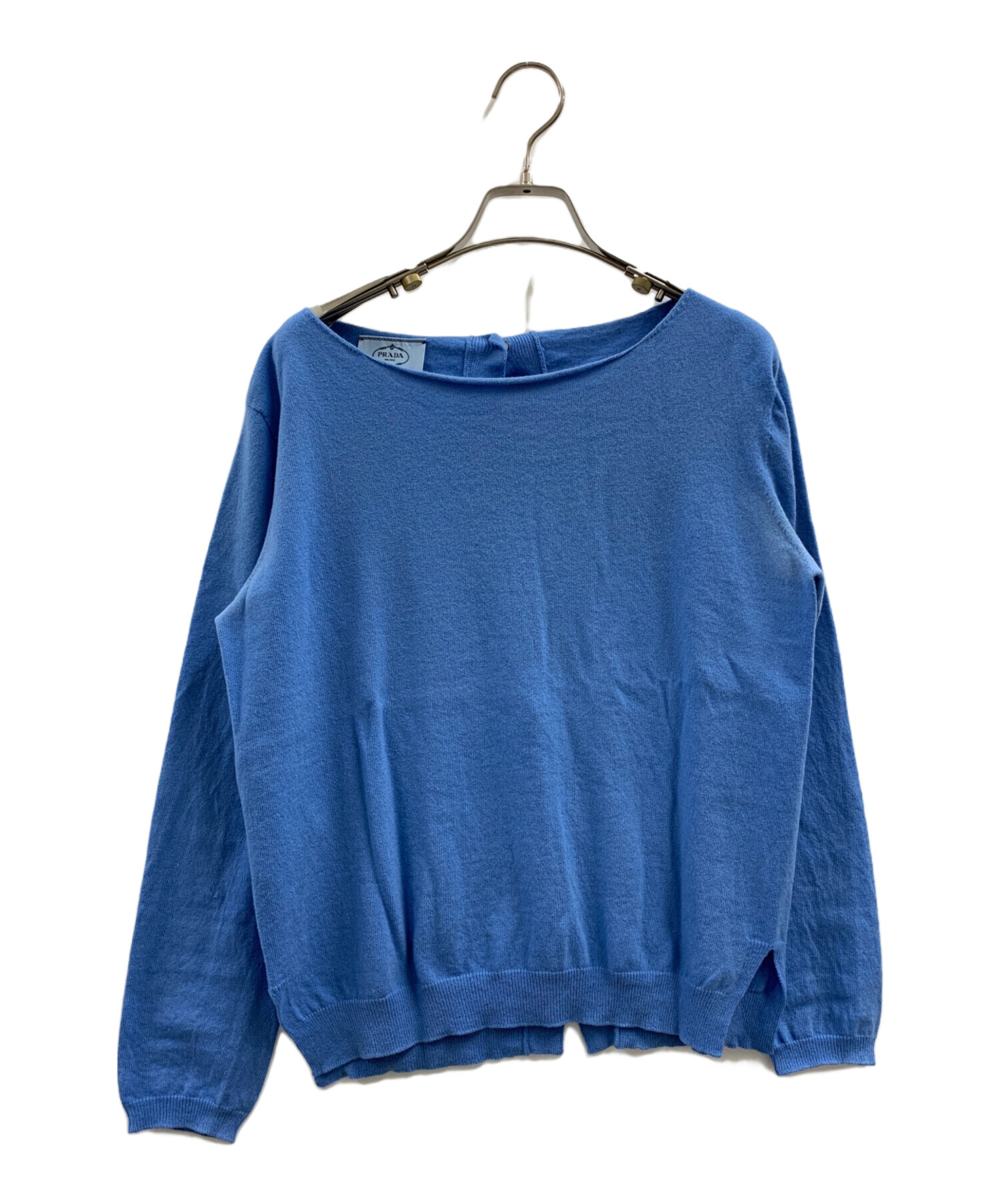 中古・古着通販】PRADA (プラダ) PRADA 薄手ニット ブルー サイズ:38