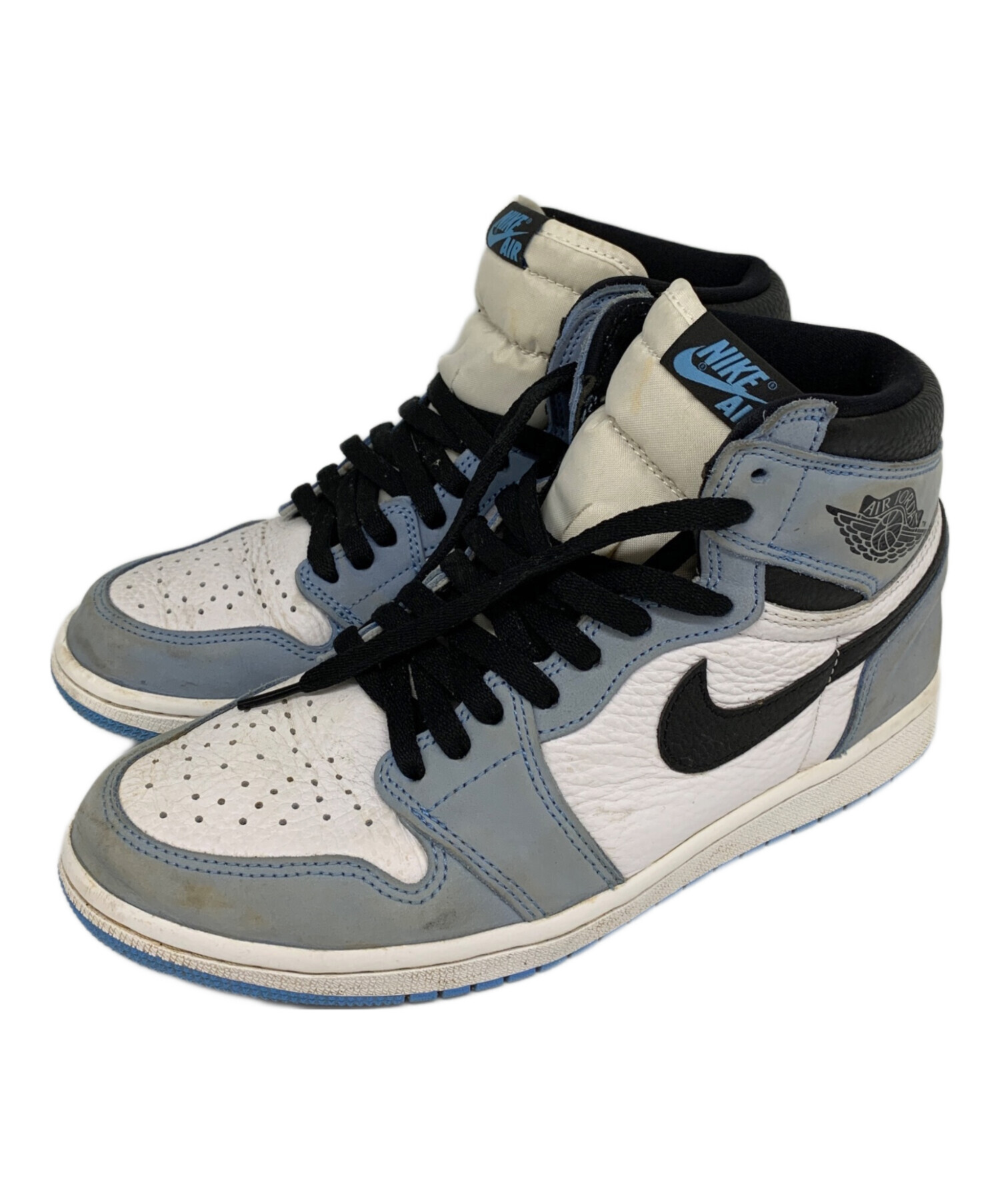 Nike ハイカットスニーカー ホワイト/ブルー/グレー 中古・古着通販】NIKE (ナイキ) NIKE ハイカットスニーカー スカイ