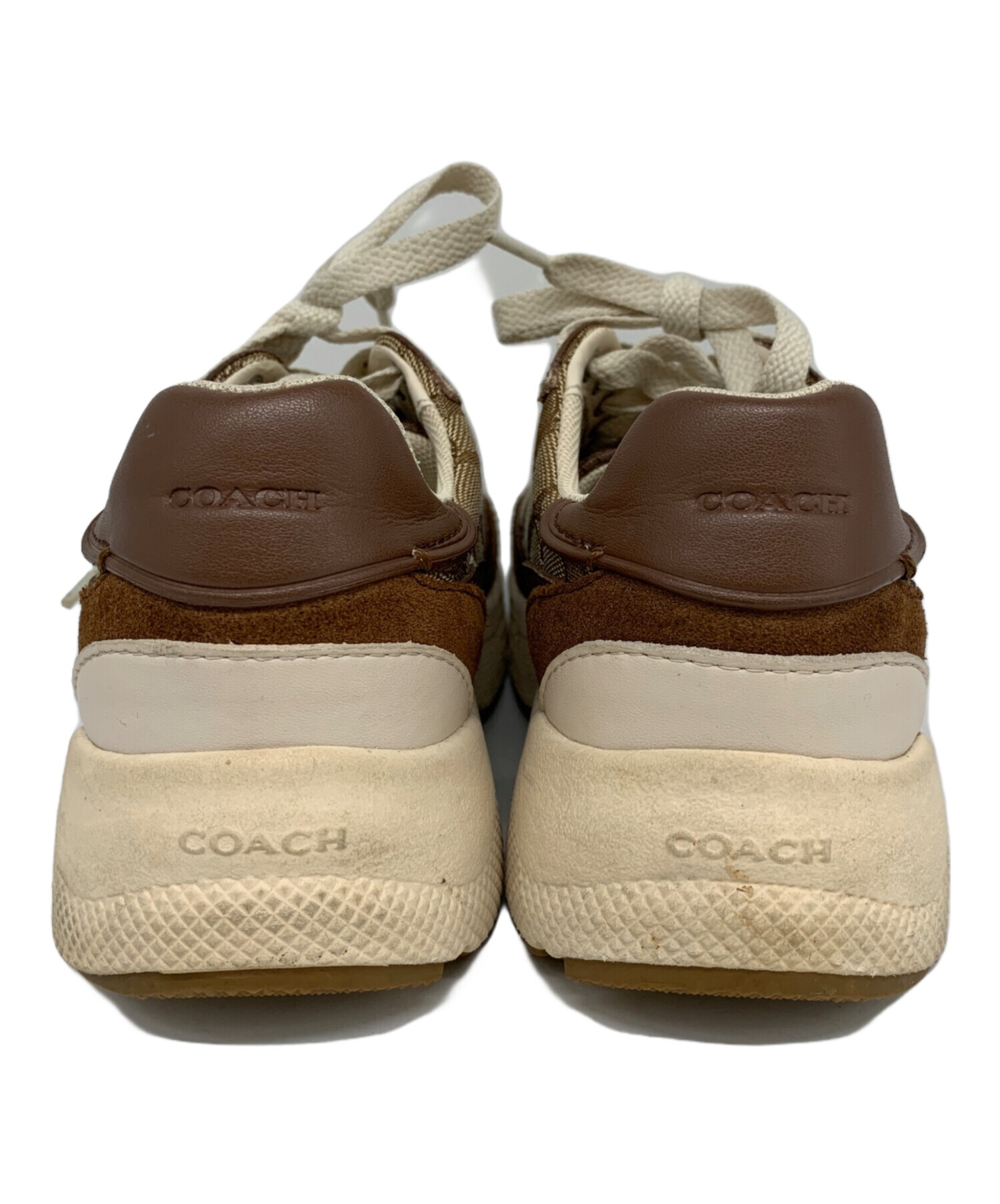 専用　新品未使用　コーチ ブラウン/ベージュ スニーカー 中古・古着通販】COACH (コーチ) COACH スニーカー ブラウン サイズ