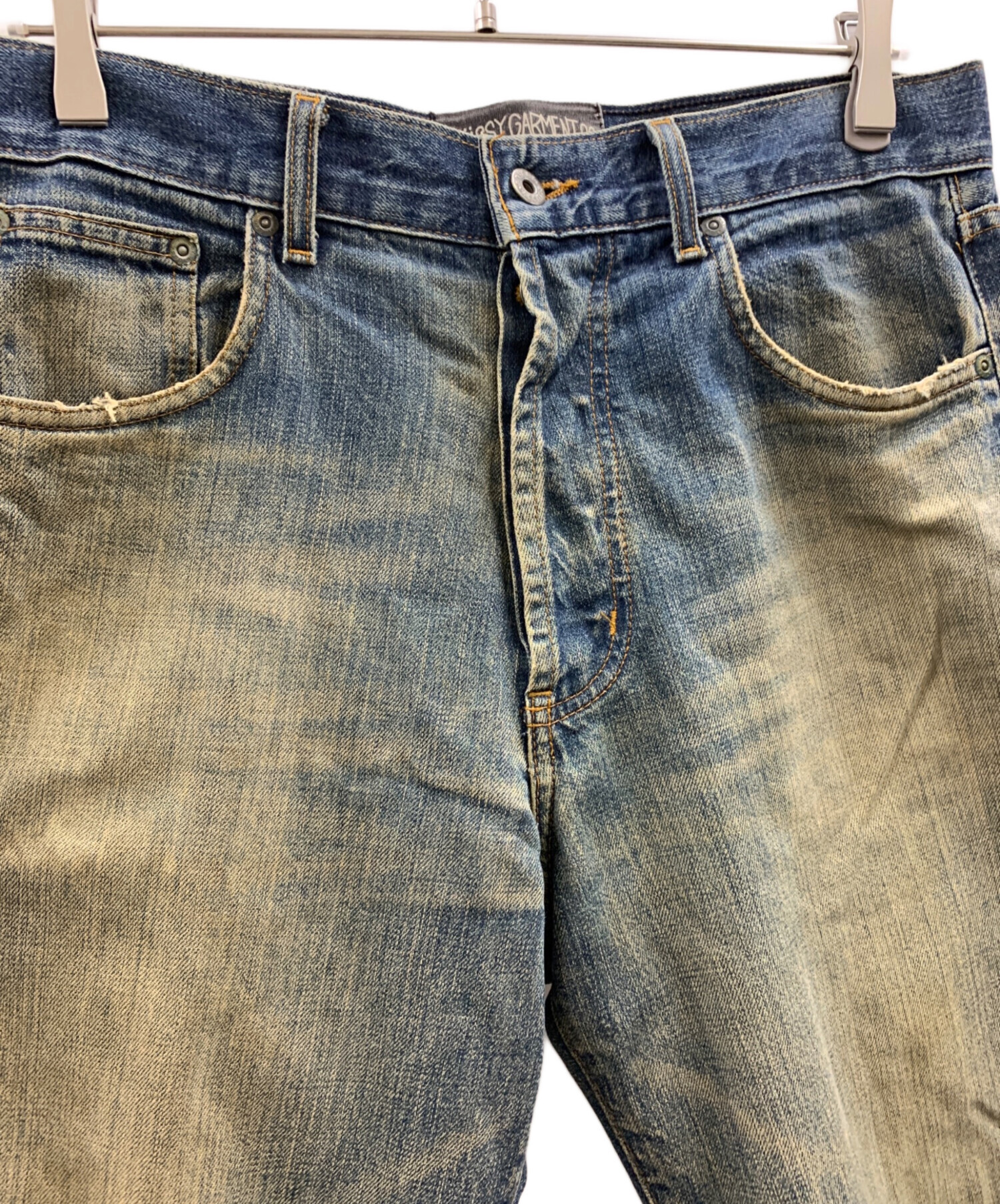 中古・古着通販】stussy (ステューシー) stussy ダメージ加工デニム