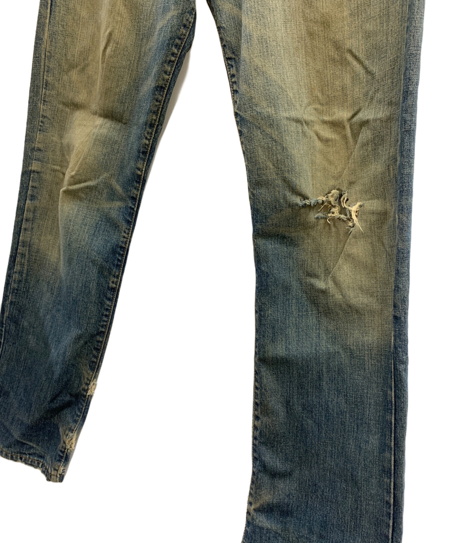 中古・古着通販】stussy (ステューシー) stussy ダメージ加工デニム