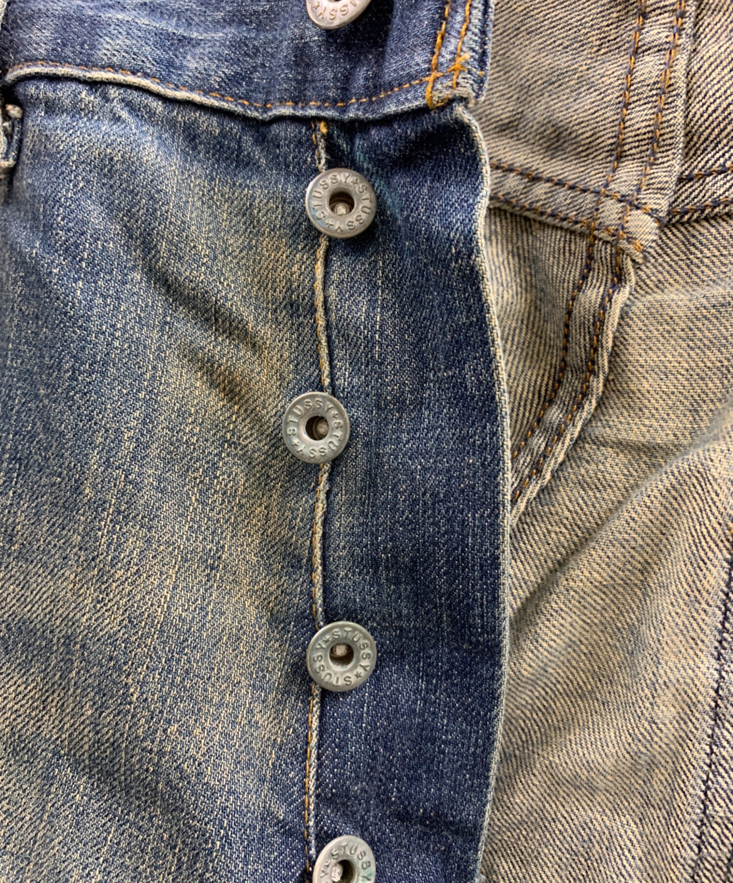 STUSSY ステューシー デニムパンツ メンズ 【古着】【中古】 中古・古着通販】stussy (ステューシー) stussy ダメージ加工デニム