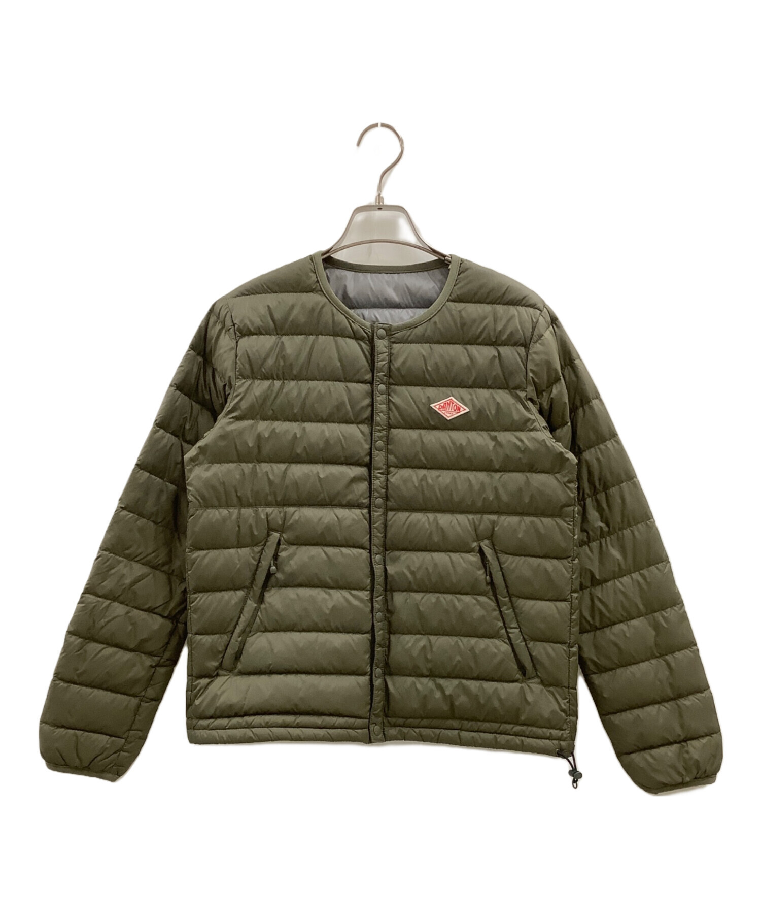 DANTON …ダウンジャケット オリーブ 中古・古着通販】DANTON (ダントン) DANTON ダウンジャケット オリーブ