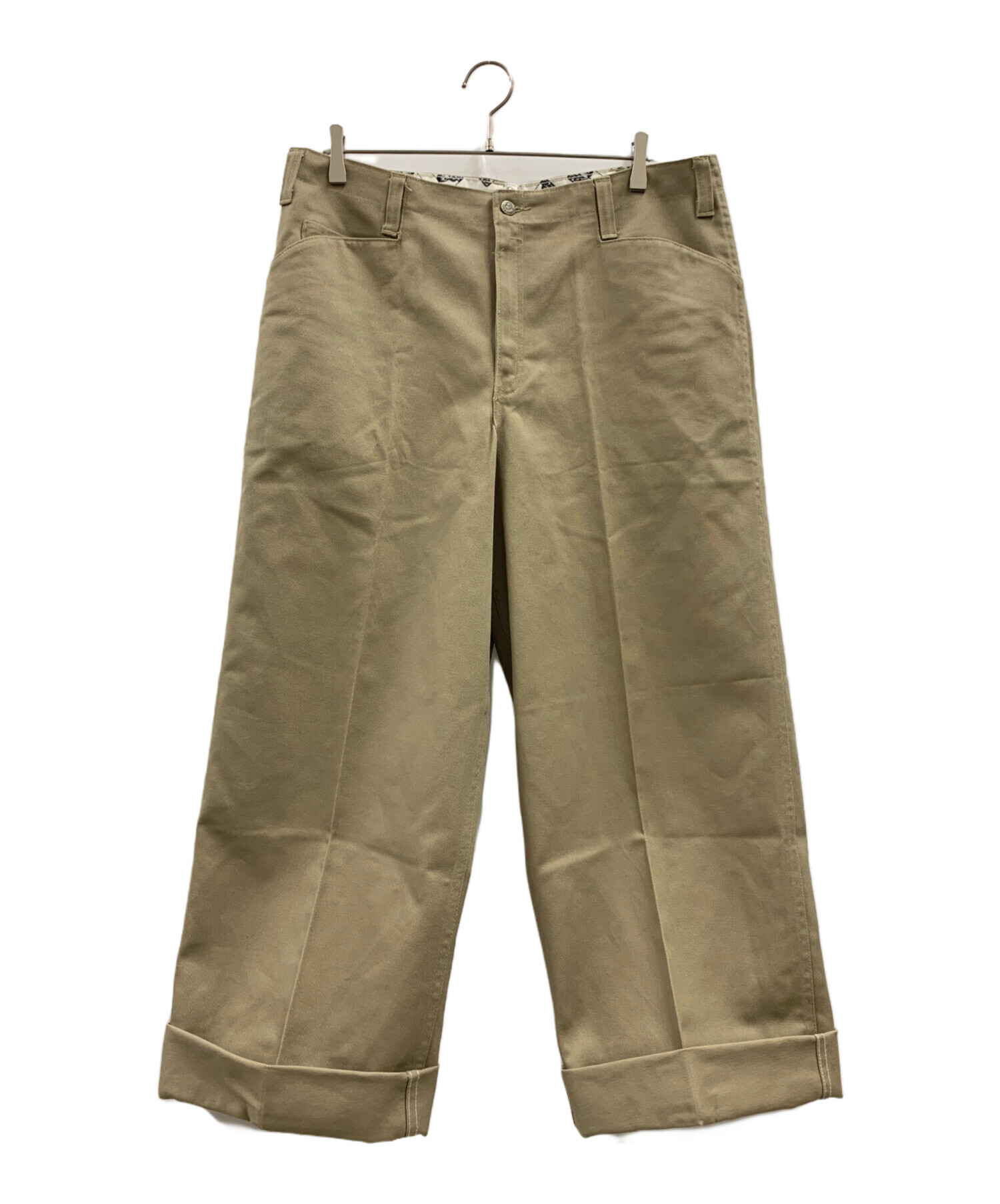 36インチ BEN DAVIS ゴリラカット パンツ ベンデイビス ベージュ 中古・古着通販】BEN DAVIS (ベンデイビス) BEN DAVIS ゴリラカット