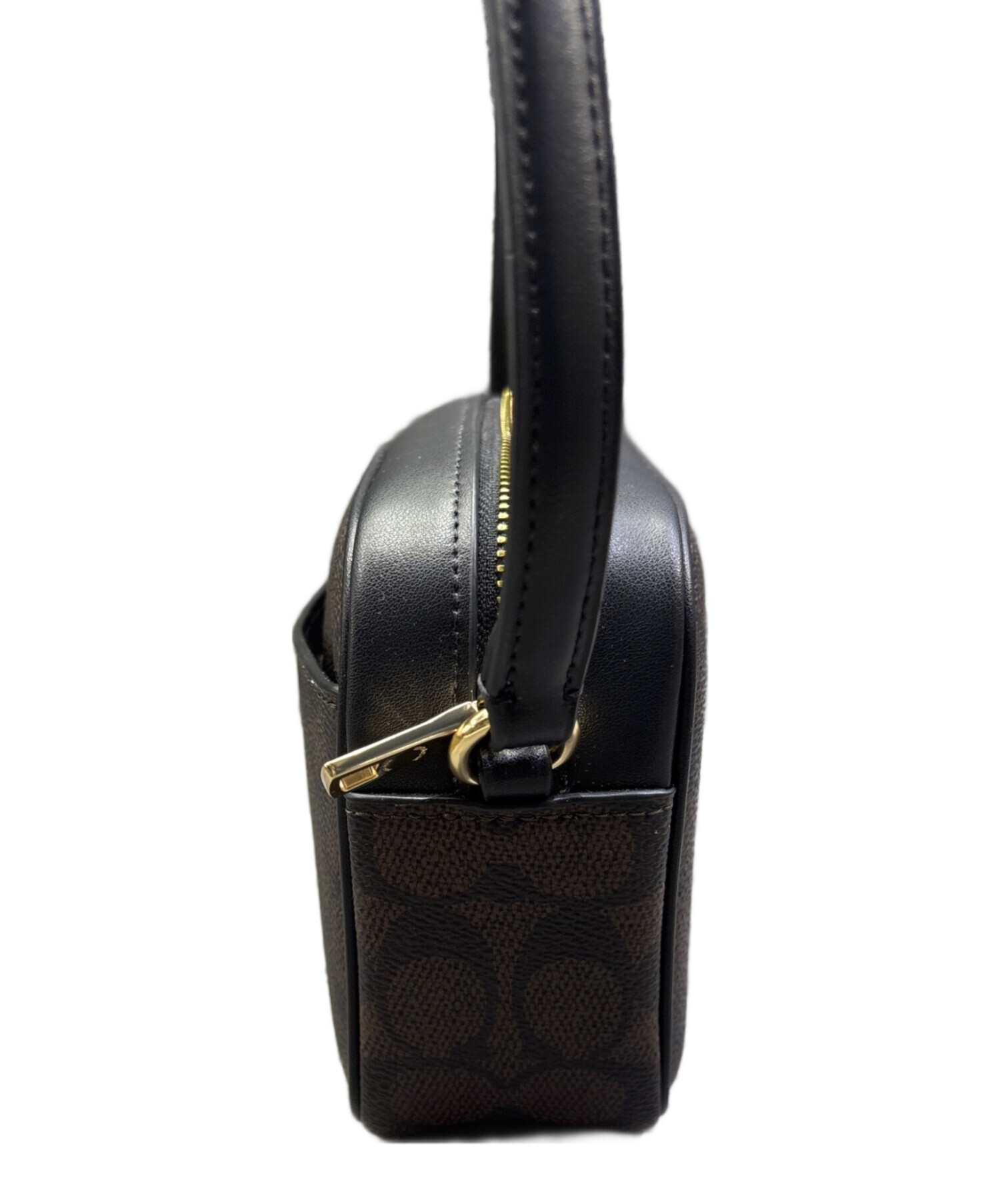 中古・古着通販】COACH (コーチ) ショルダーバッグ ブラウン×ブラック