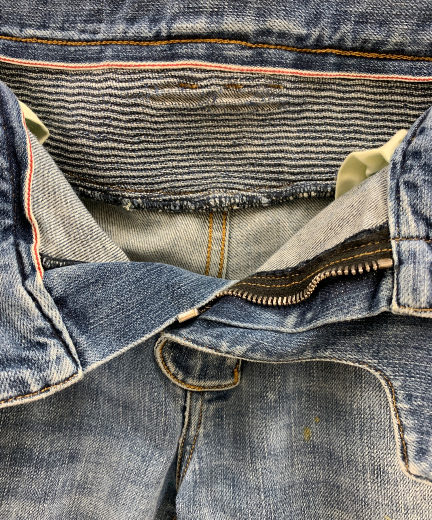 中古・古着通販】BALMAIN (バルマン) BALMAIN バイカーデニムパンツ