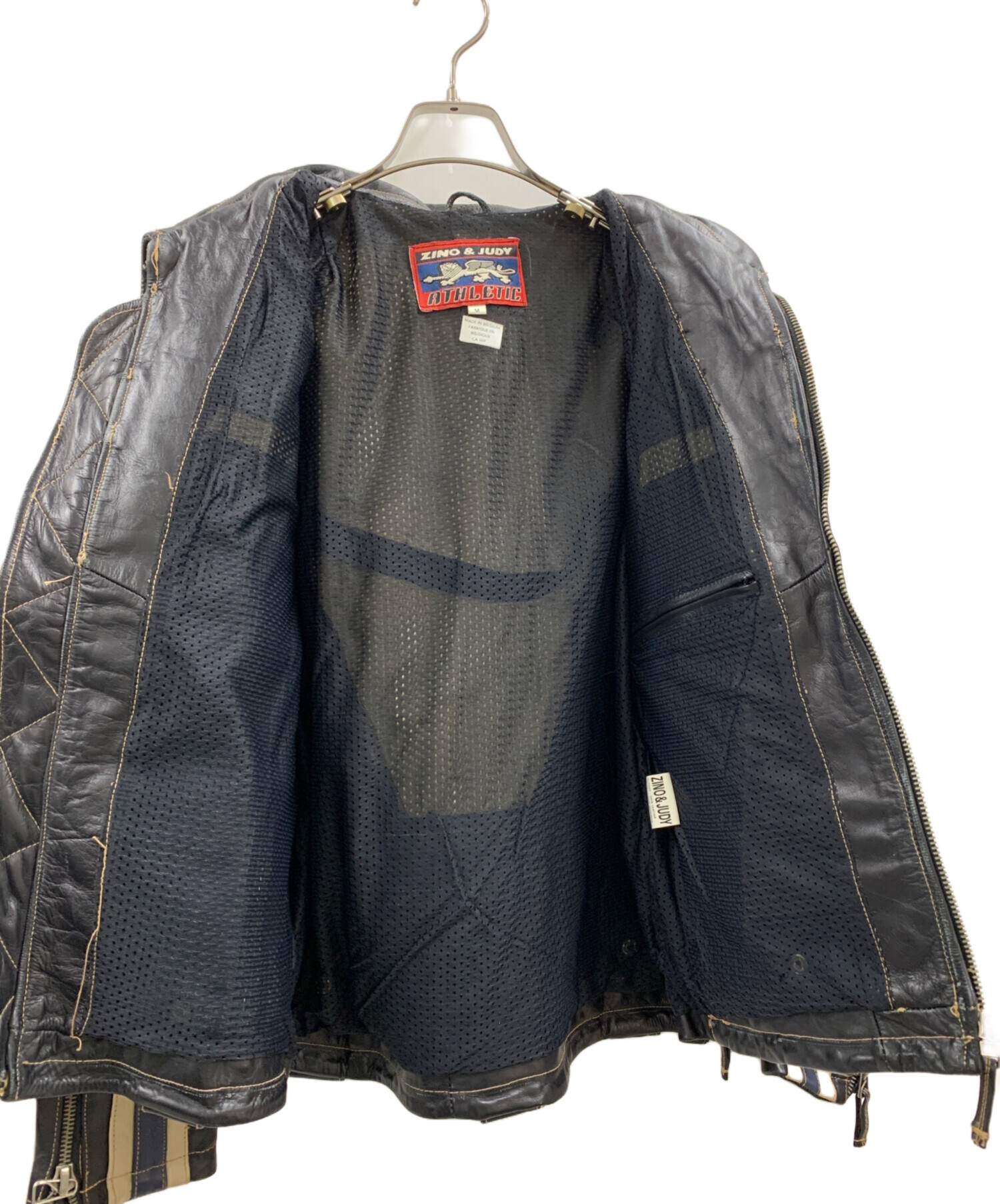 最強！ZINO & JUDY ライダース　レザージャケット Lサイズ Yahoo!オークション - ZINO&JUDY ATHLETIC ジーノアンドジュディ 本革
