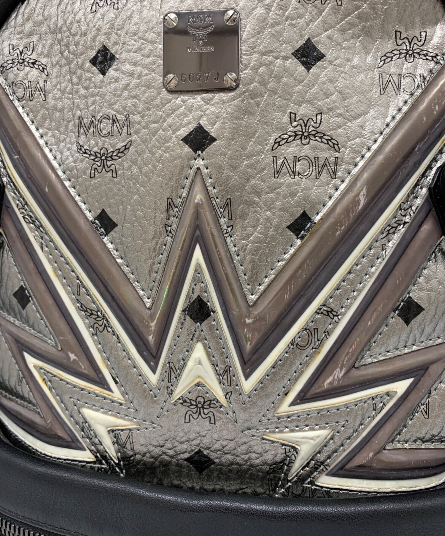 中古・古着通販】MCM (エムシーエム) MCM リュック シルバー｜ブランド 