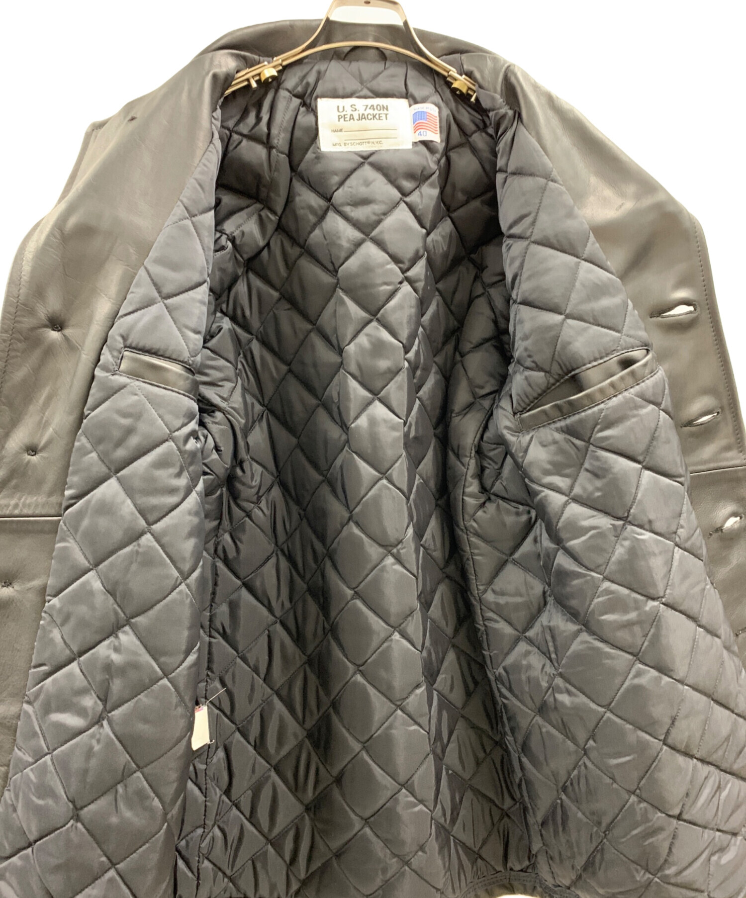 中古・古着通販】Schott (ショット) Schott PEA JACKET ブラック