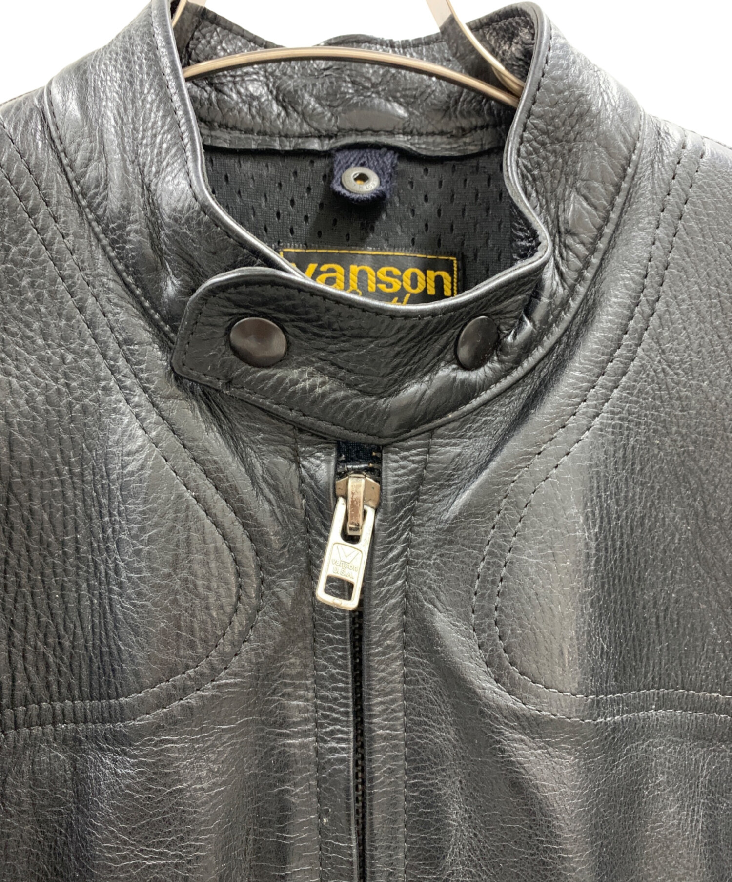 中古・古着通販】VANSON (バンソン) VANSON レザーライダース 