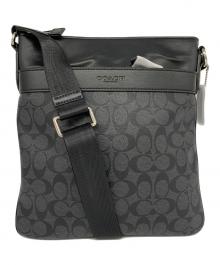 cho❗️ヴィンテージCOACH ブラック レザーシルクの裏地　ハンガリー製 COACH(コーチ)】ブランド・古着のネット通販【TREFAC FASHION】