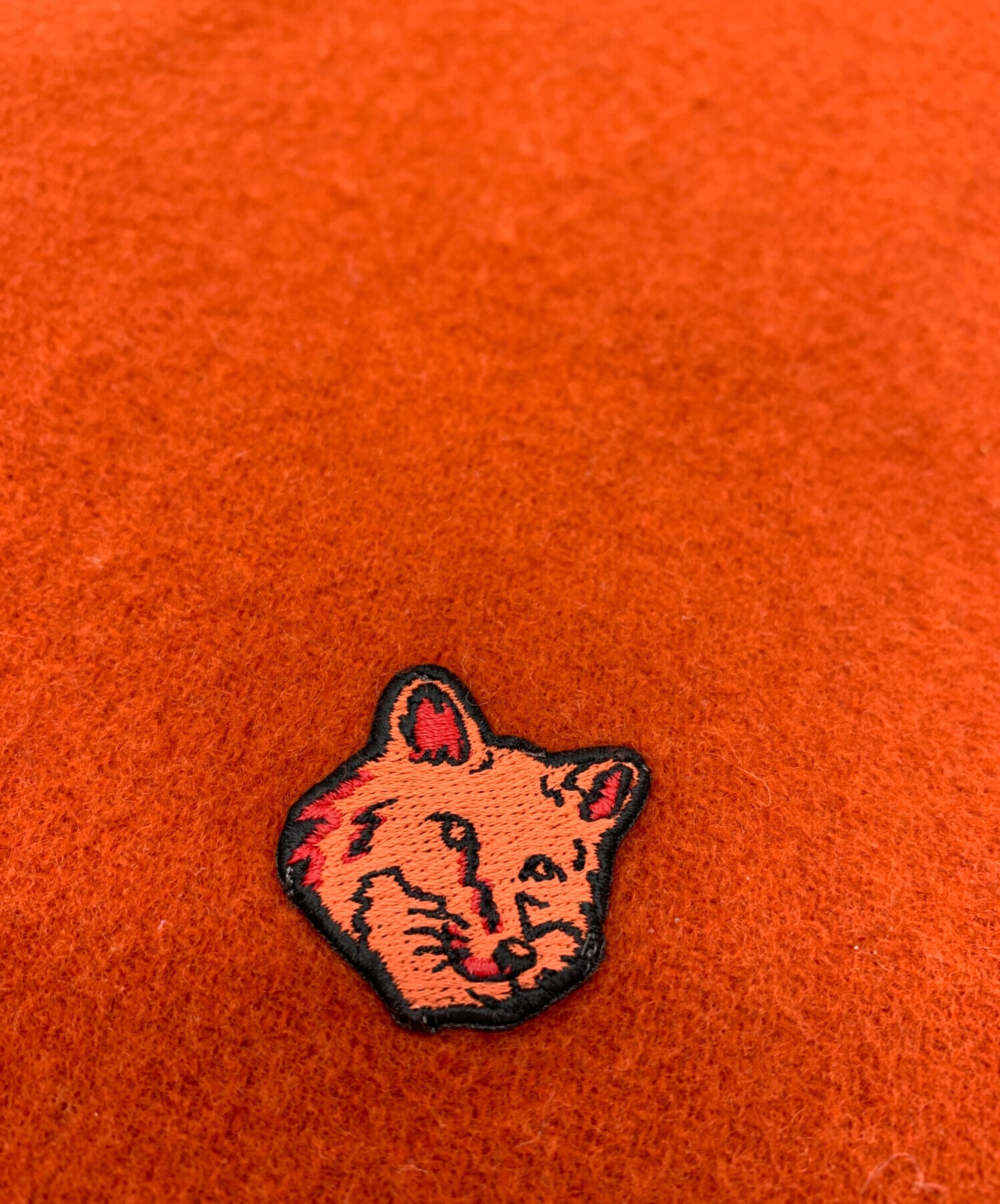 MAISON KITSUNE メゾンキツネ マフラー  オレンジ 【古着】【中古】【送料無料】 中古・古着通販】maison kitsune (メゾンキツネ) MAISON KITSUNE