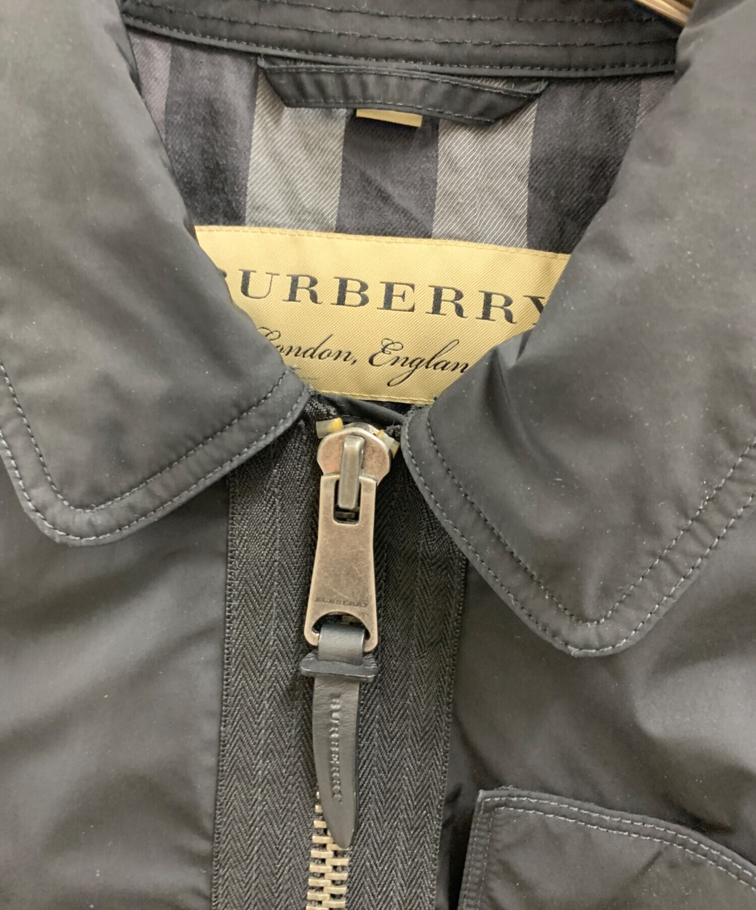 中古・古着通販】BURBERRY (バーバリー) BURBERRY ブルゾン ブラック