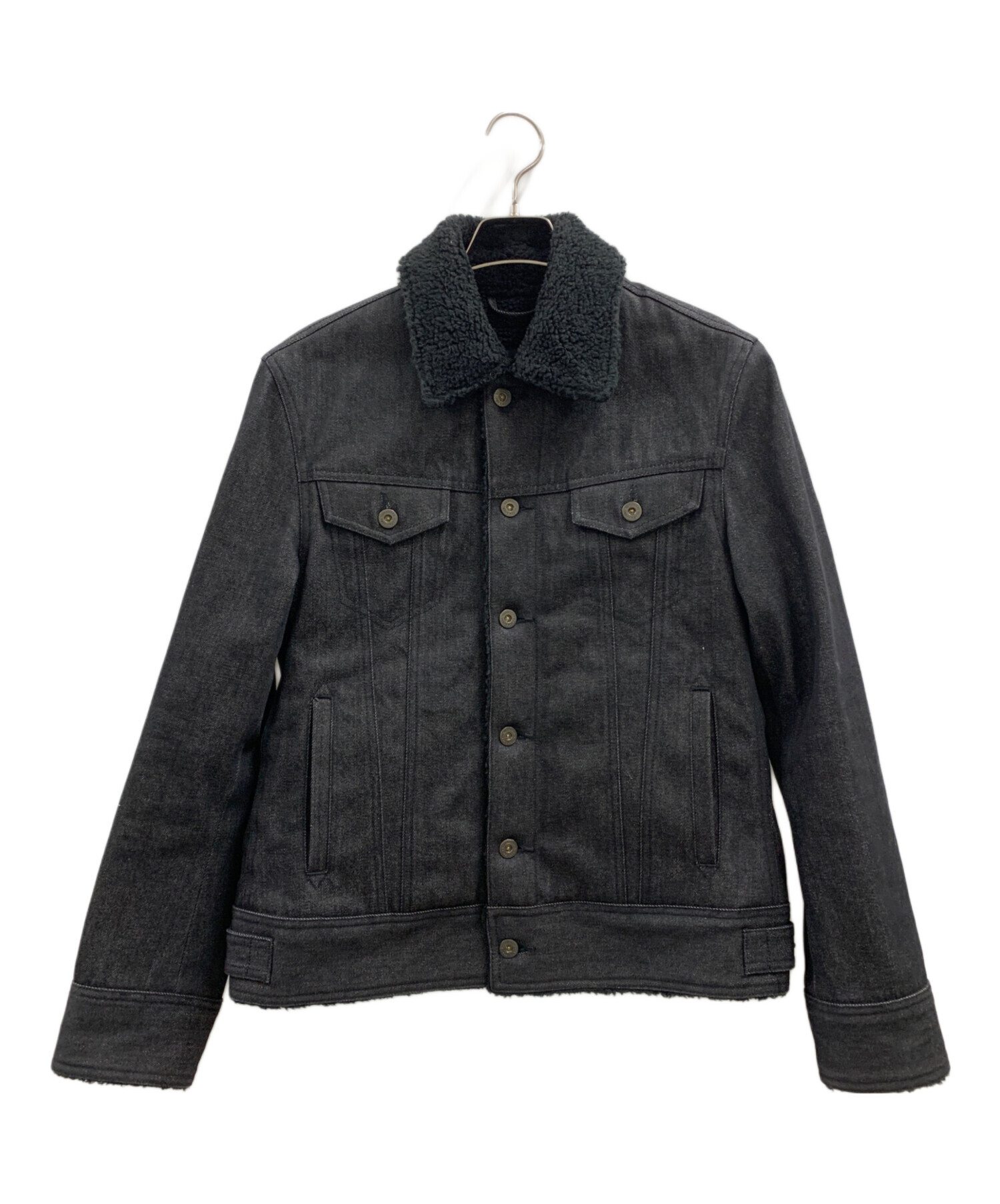 BURBERRY BLACK LABEL リアルファーデニムジャケット 中古・古着通販】BURBERRY BLACK LABEL (バーバリーブラックレーベル