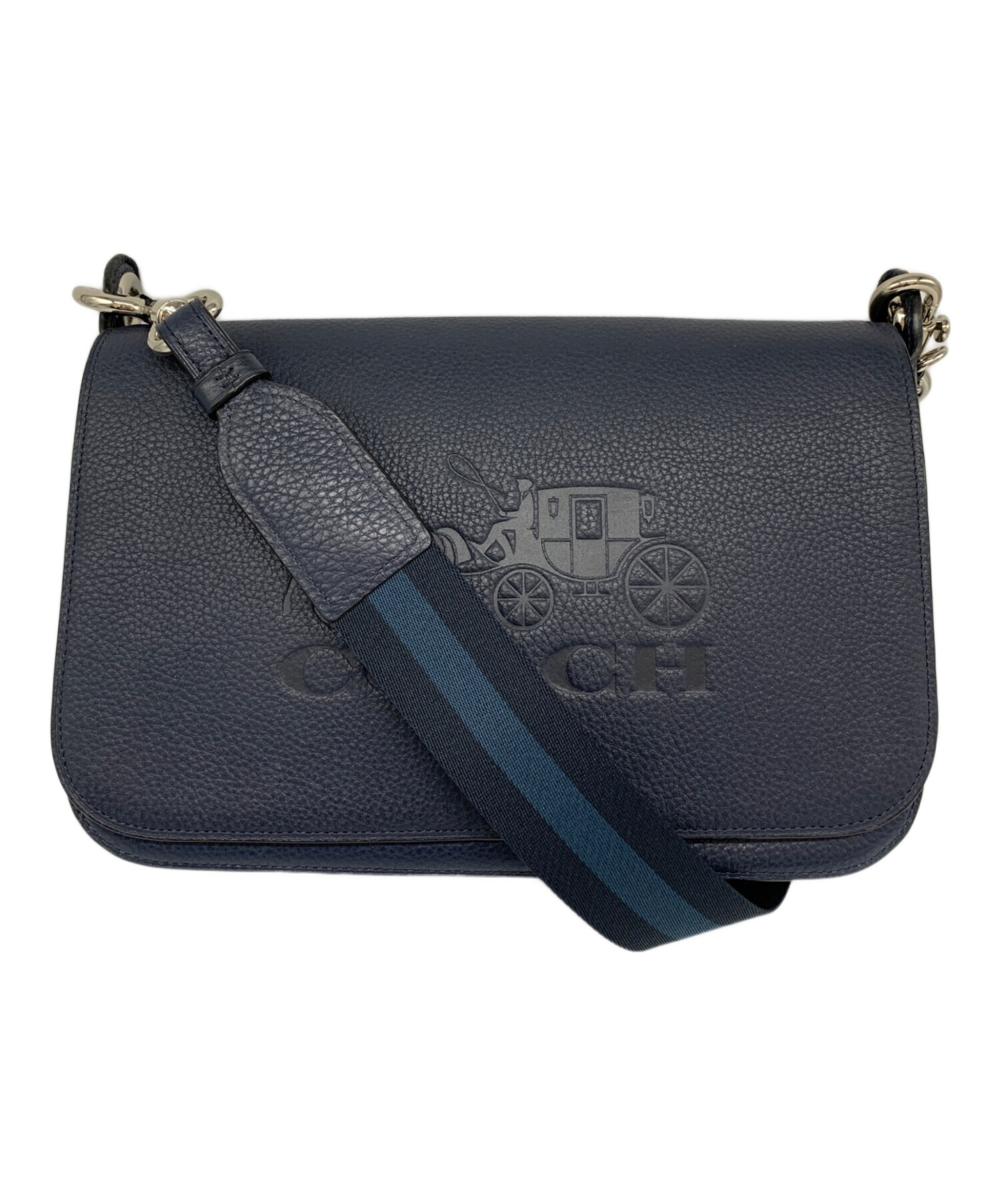 中古・古着通販】COACH (コーチ) COACH ショルダーバッグ ネイビー 中古・古着通販】COACH (コーチ) COACH ショルダーバッグ ネイビー