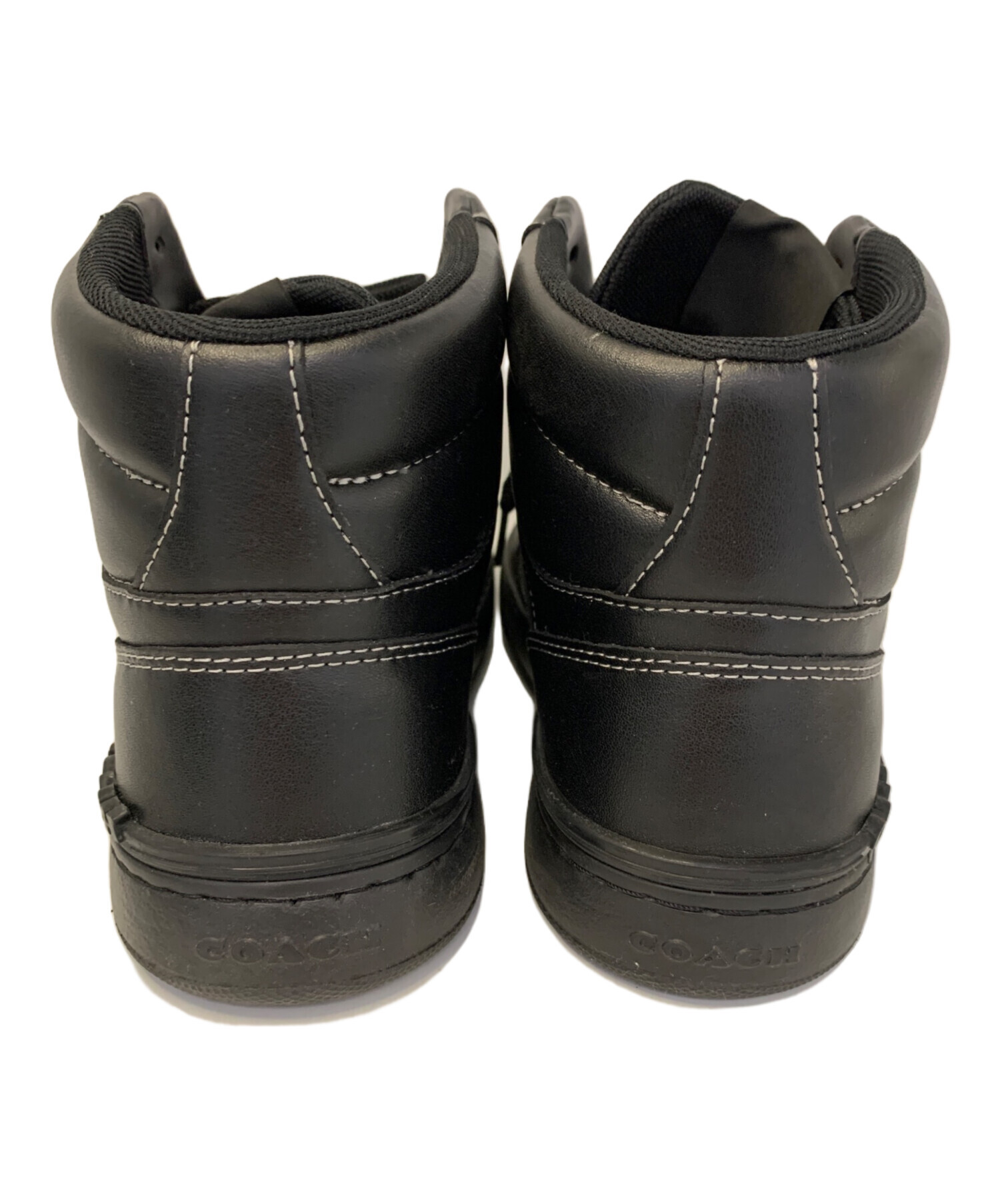 中古・古着通販】COACH (コーチ) COACH ハイカットスニーカー ブラック