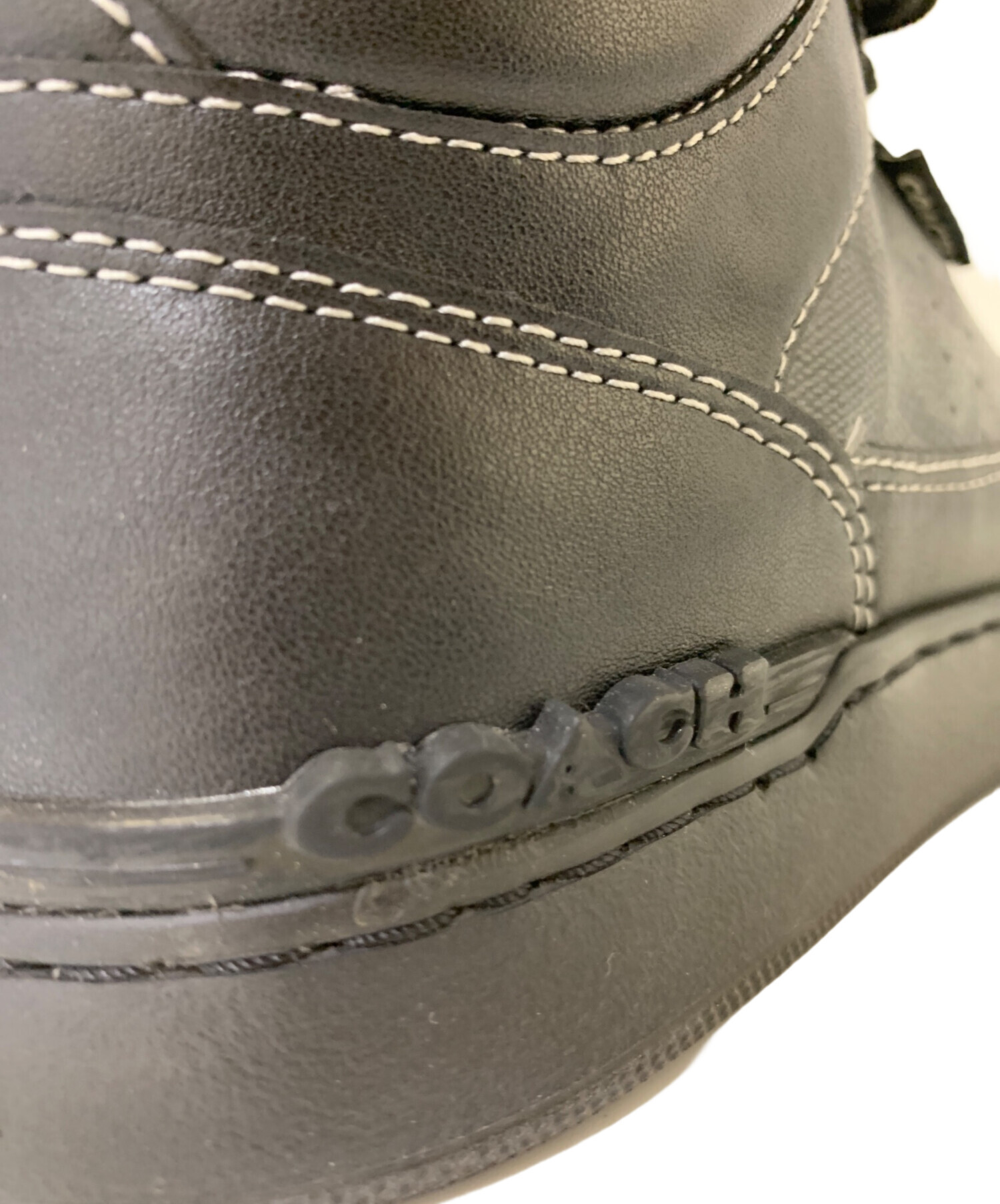 美品　COACH ハイカットスニーカー　24.5 中古・古着通販】COACH (コーチ) COACH ハイカットスニーカー ブラック